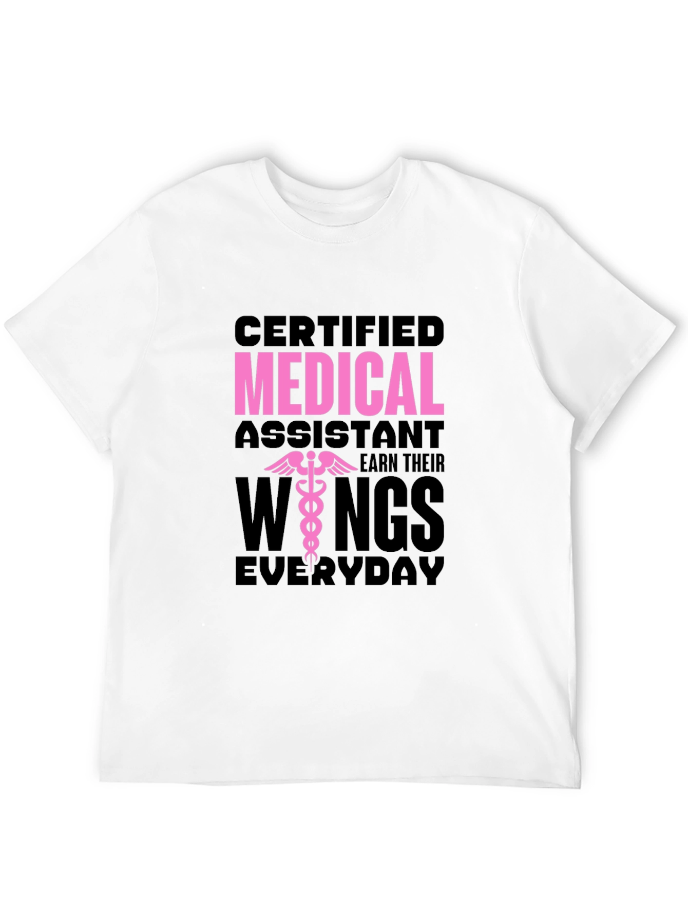 Black Certified Medical Assistant T-Shirt view 12