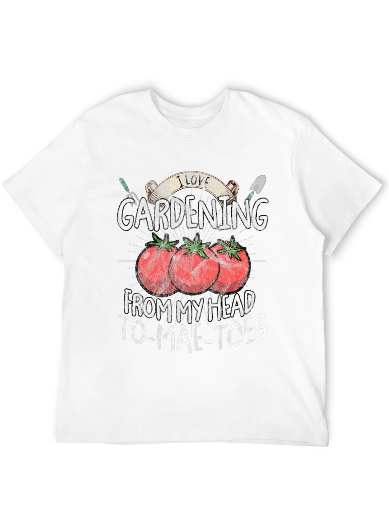 Black Gardening Lover T-Shirt - Head to Tomatoes view 12