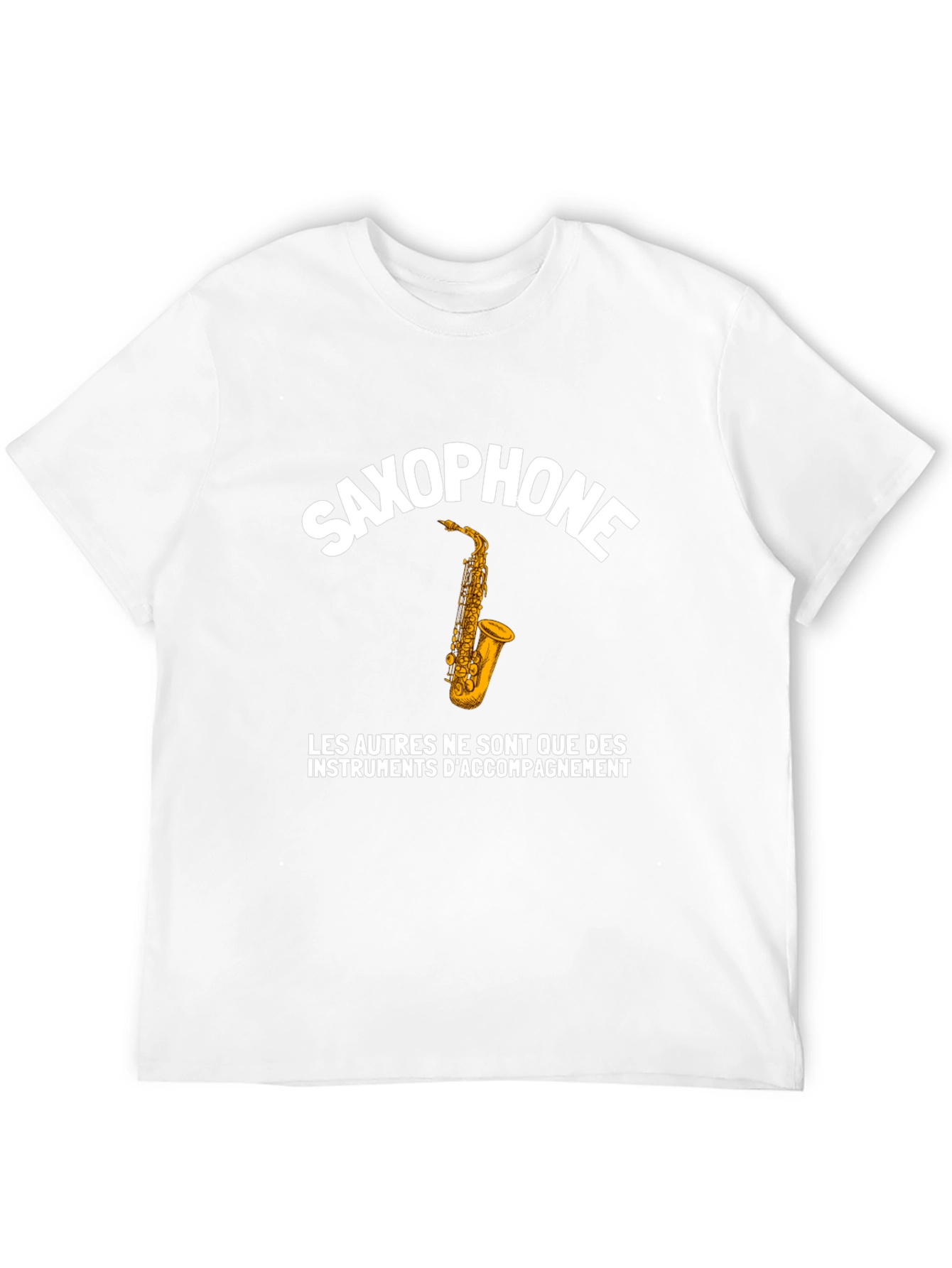 Black Saxophone T-Shirt - Music Lover's Apparel view 12