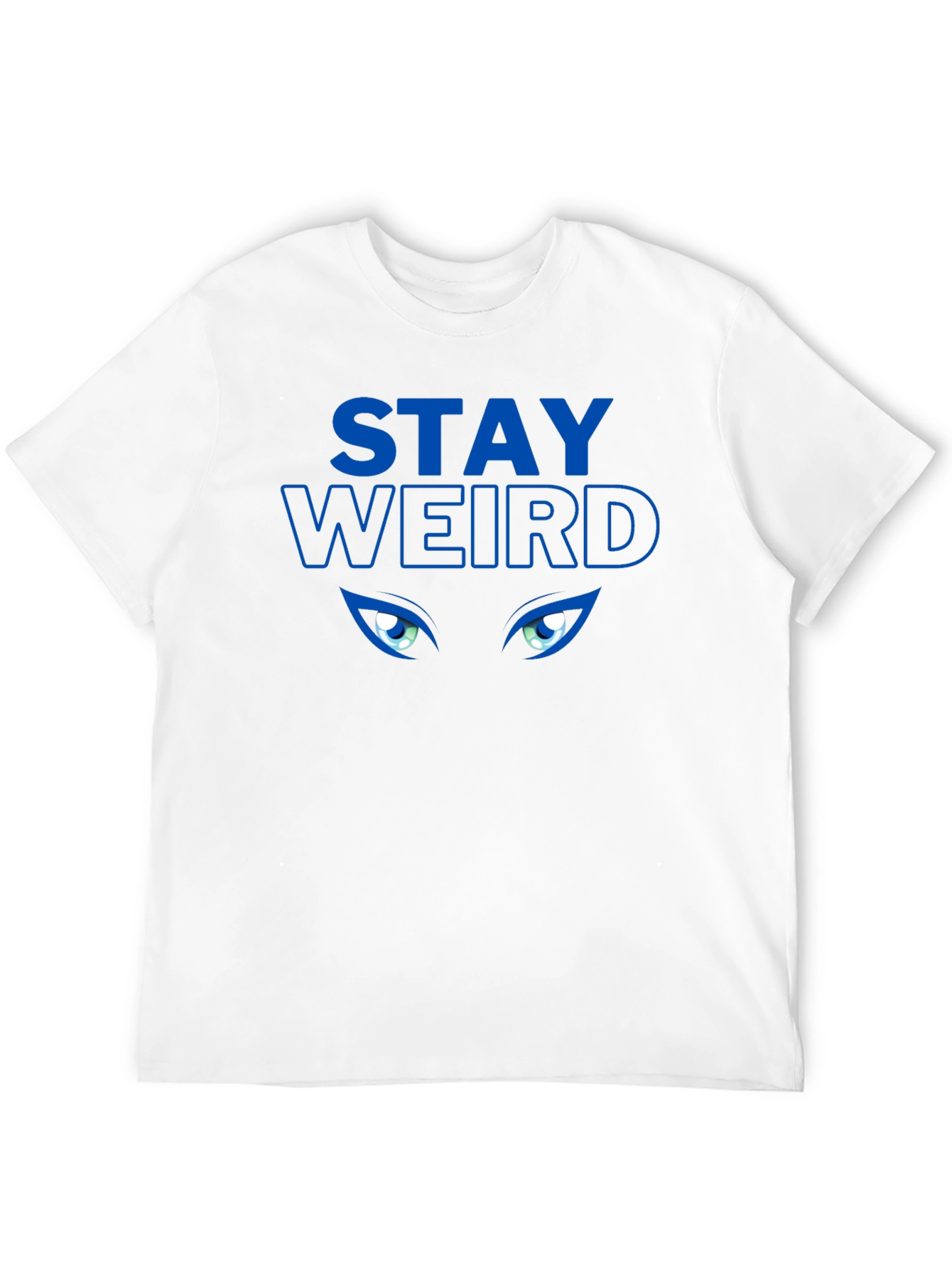Black Stay Weird Graphic Tee - Black Crew Neck view 12