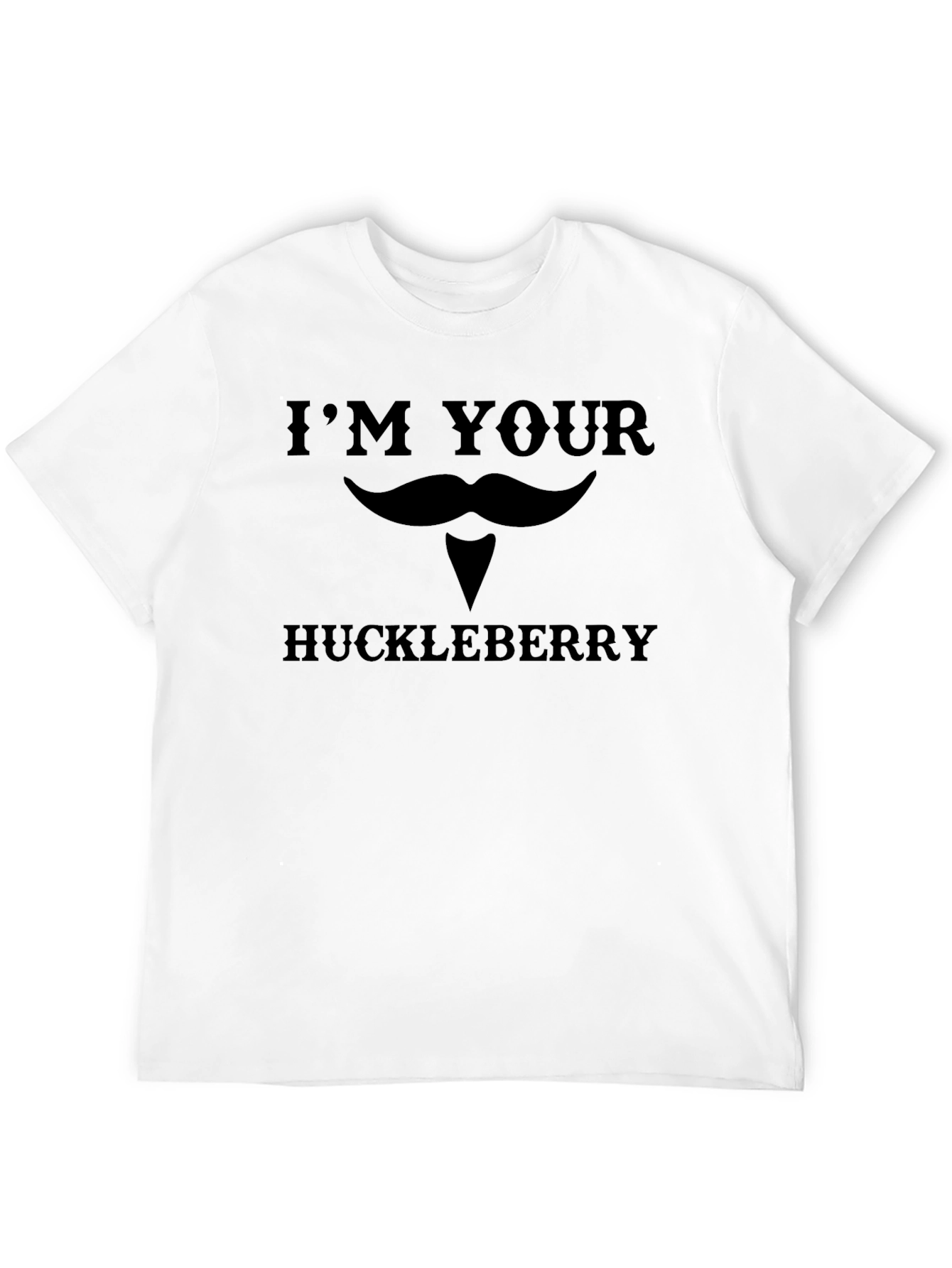 Black I'm Your Huckleberry T-Shirt Funny Western Graphic Tee view 12