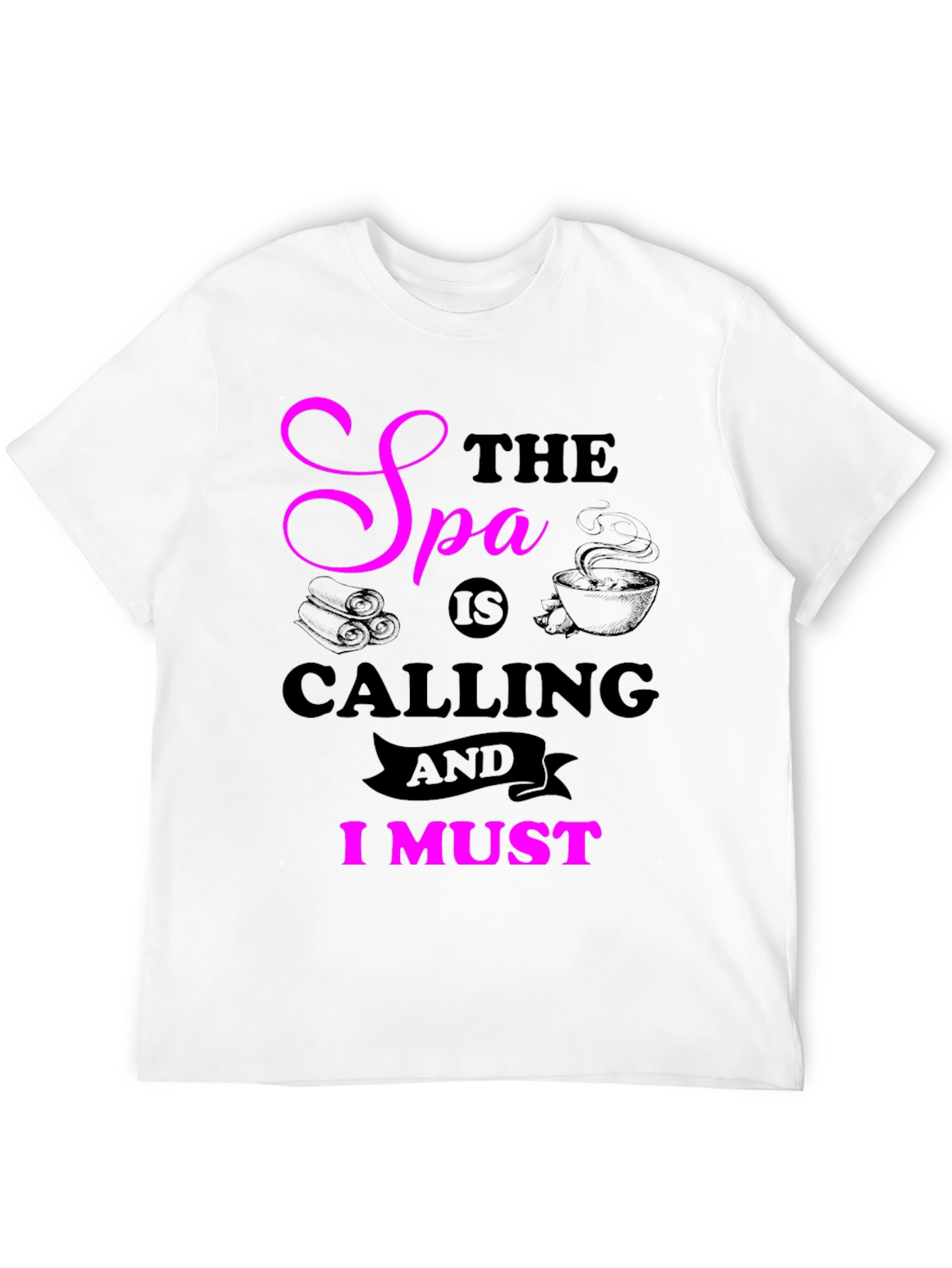 Black Spa Calling T-Shirt view 12