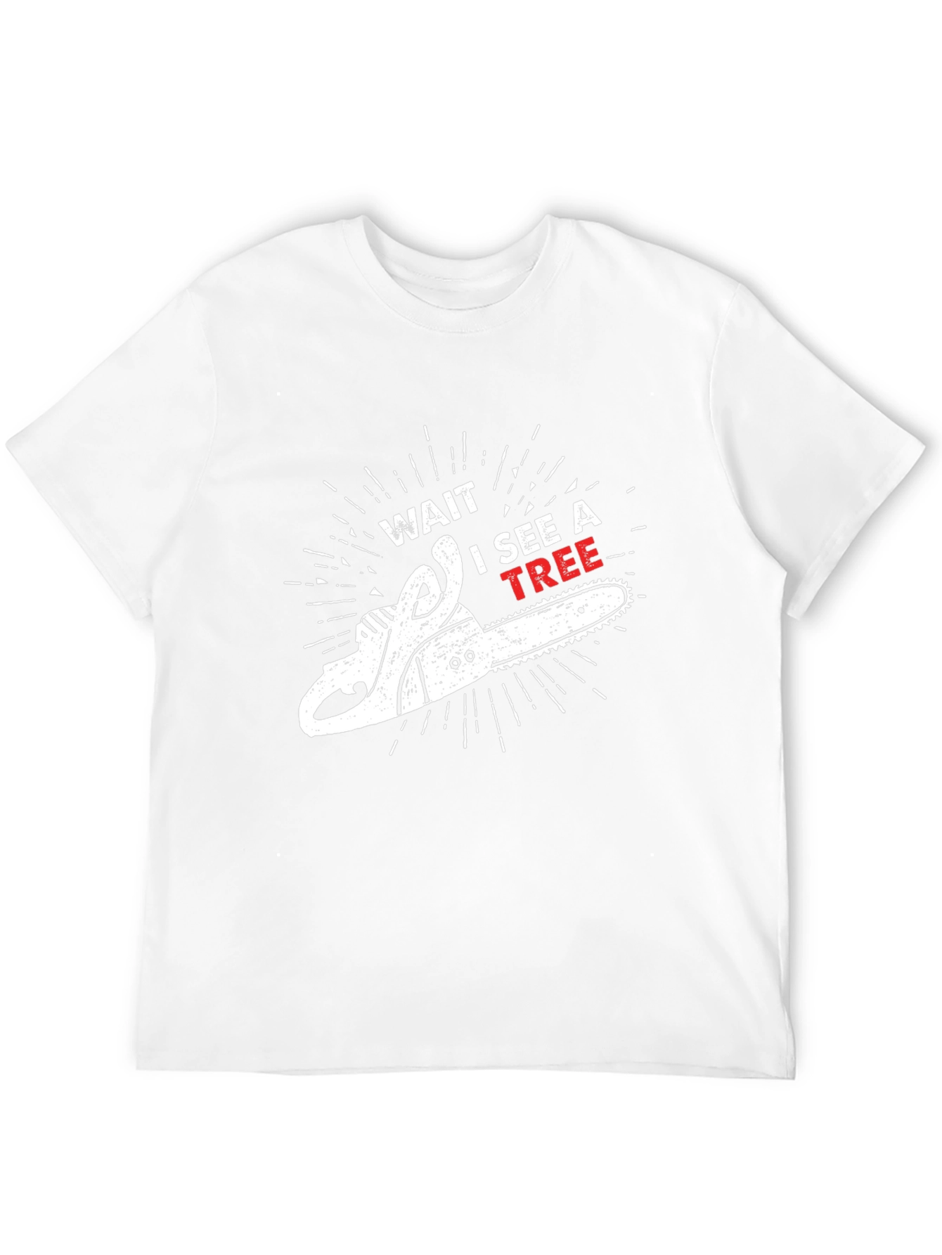 Black Wait I See A Tree Graphic Tee view 12