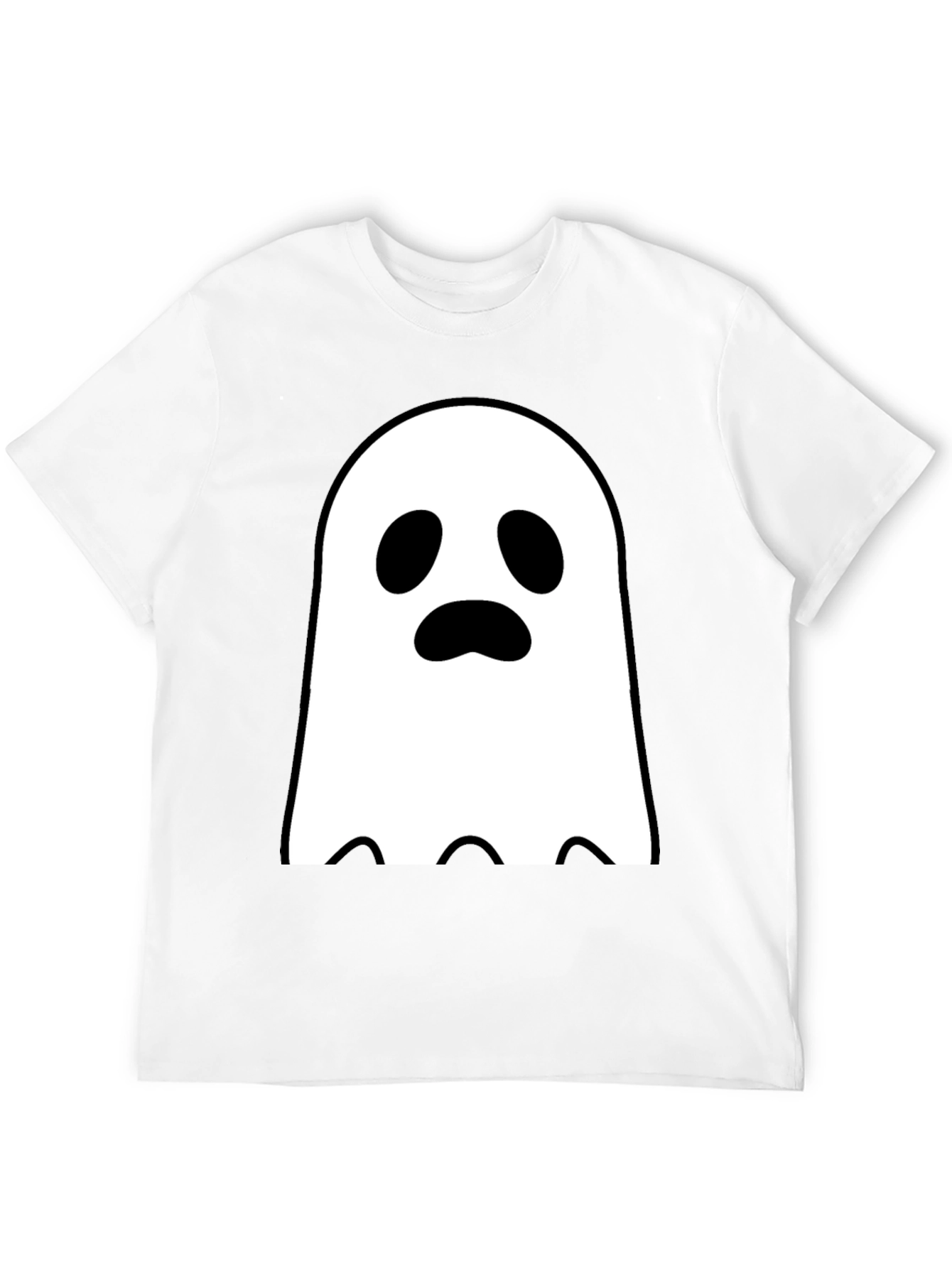 Black Ghost Graphic Tee - Spooky Season Style view 12