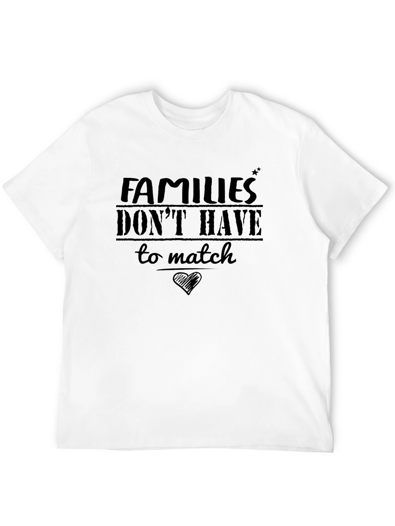 Black Families Don't Have To Match T-Shirt view 12