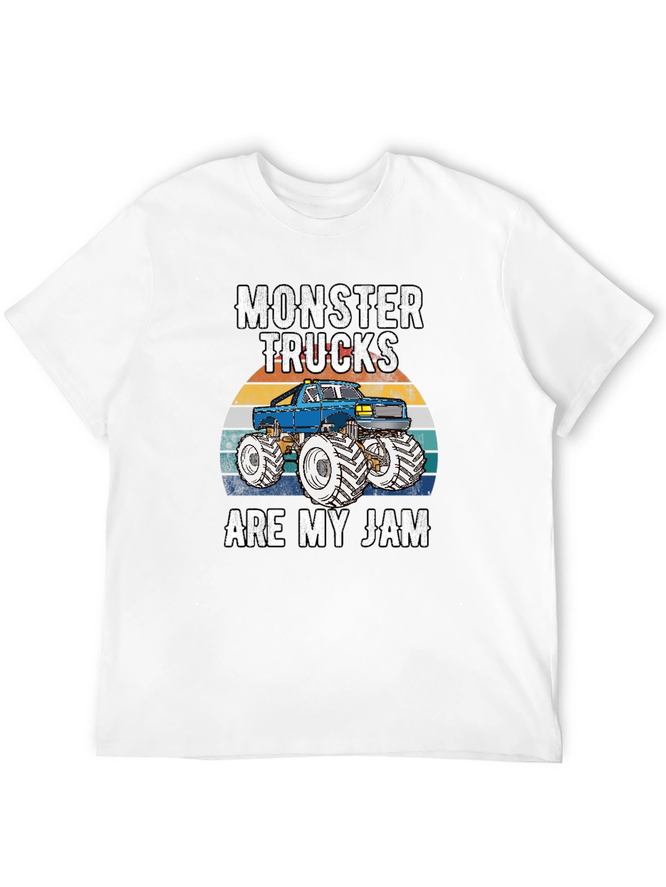Black Monster Trucks Are My Jam Graphic Tee view 12