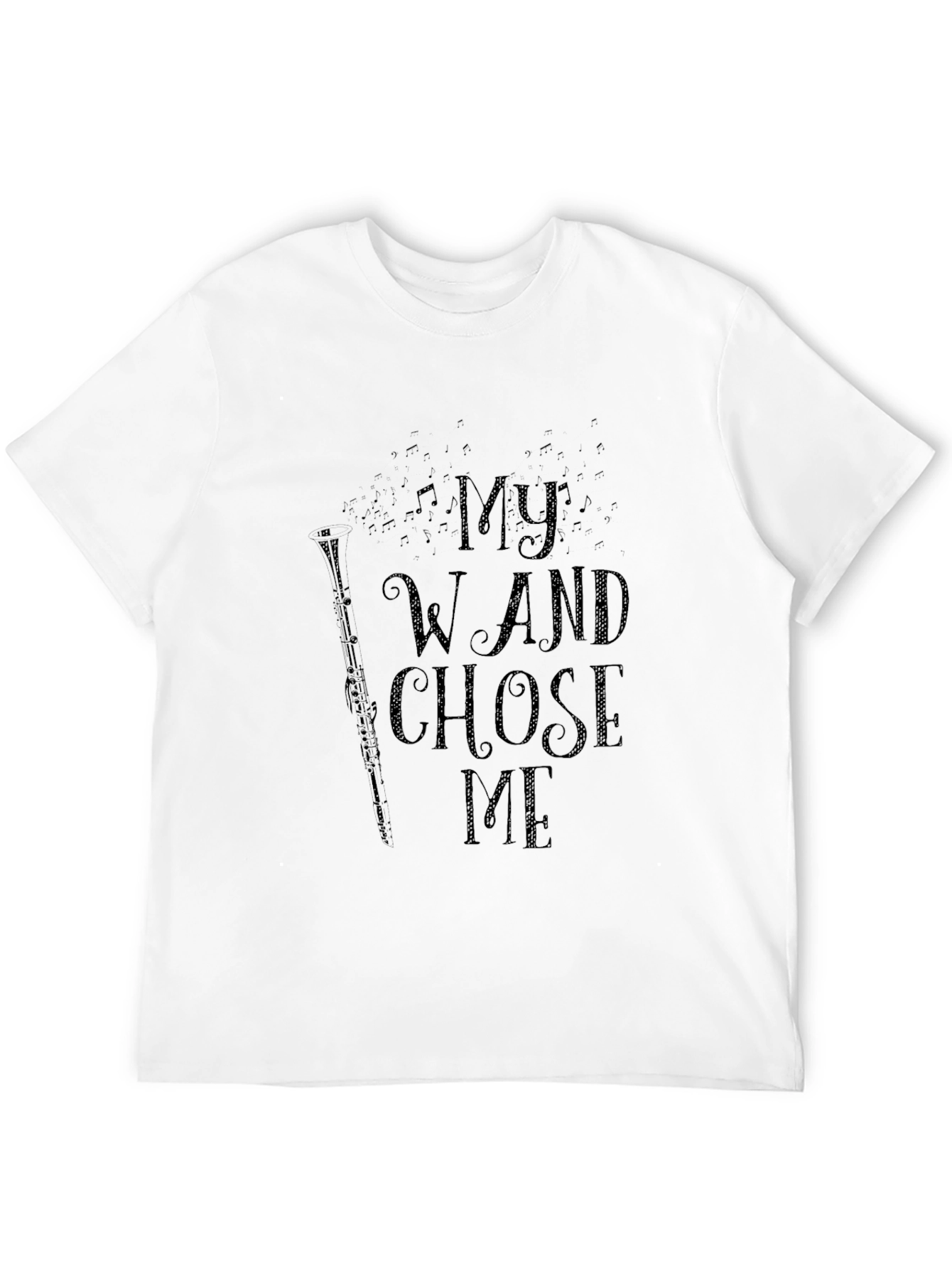 Black My Wand Chose Me T-Shirt - Musician Gift view 12