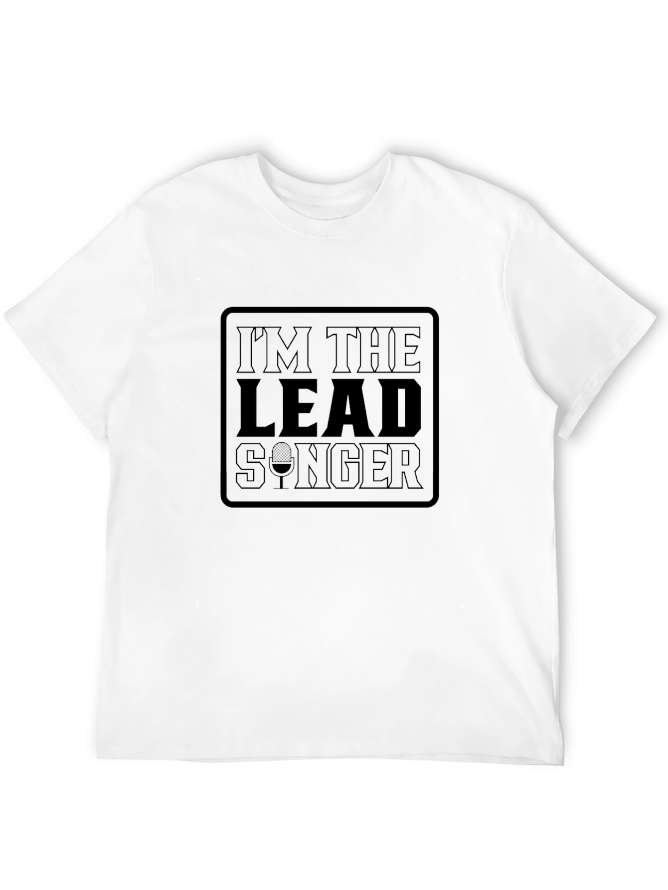 Black Lead Singer T-Shirt - Musical Humor Tee view 12