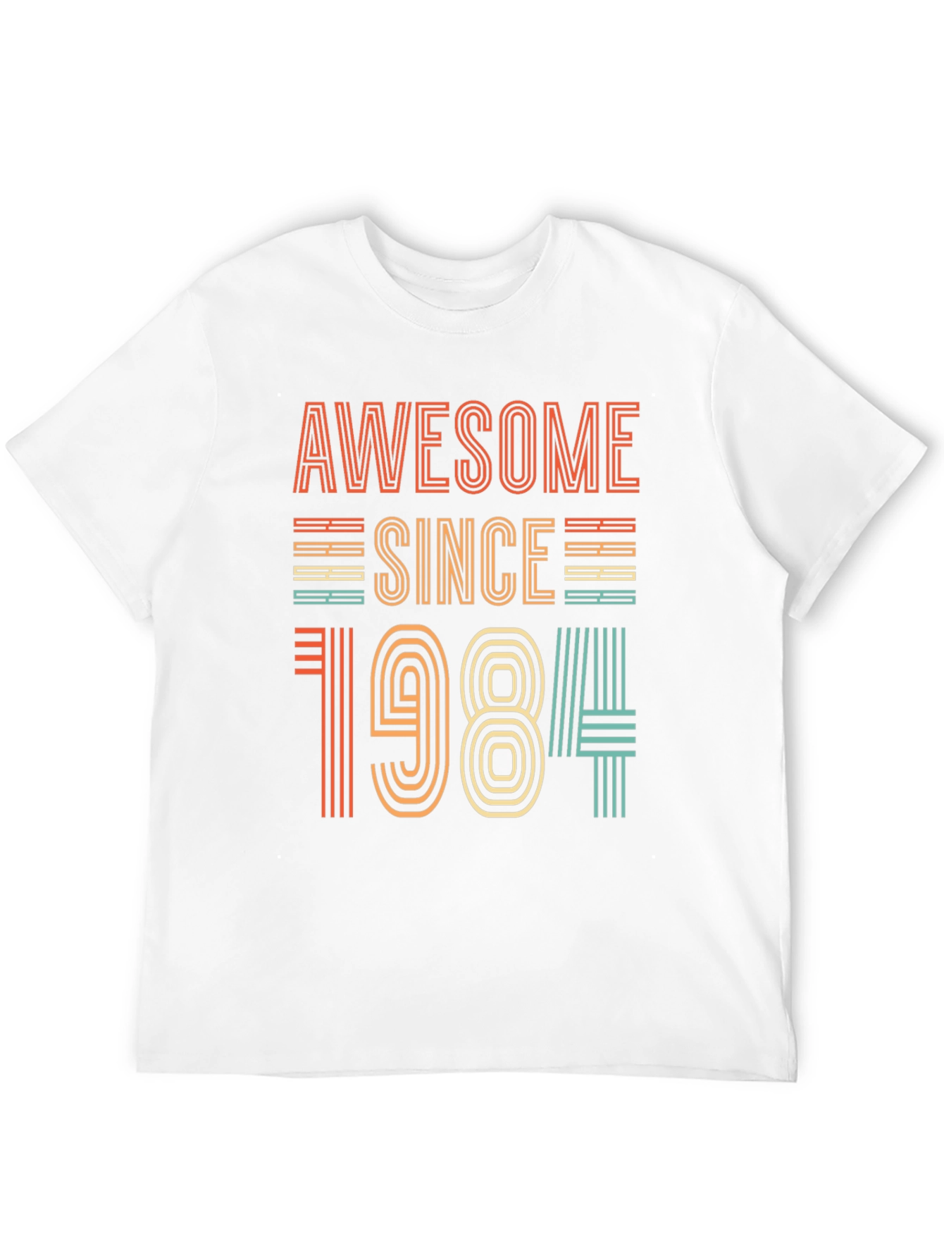 Black Awesome Since 1984 T-Shirt - Retro Birthday Gift view 12