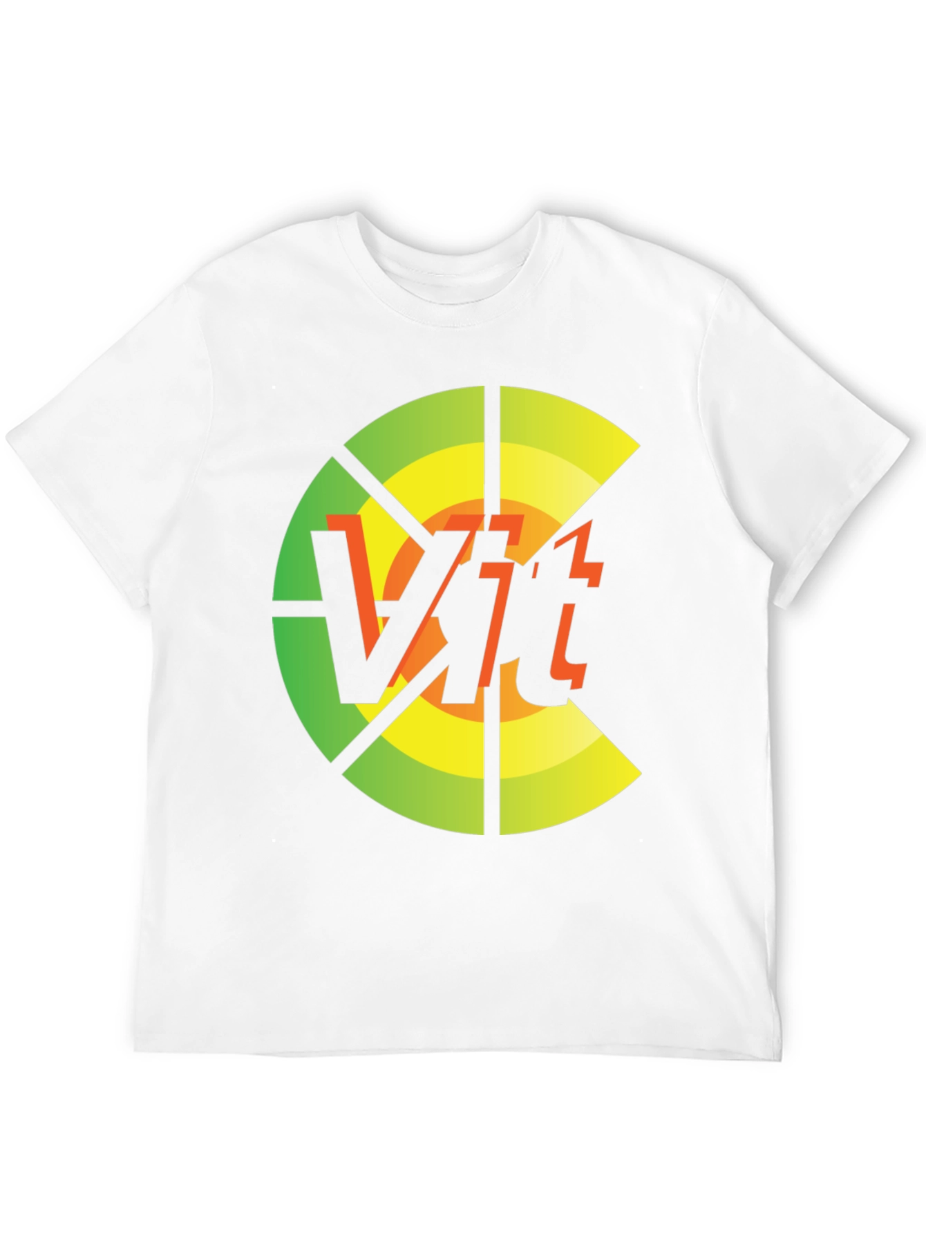 Black Vit T-Shirt: Circular Abstract Graphic Tee view 12