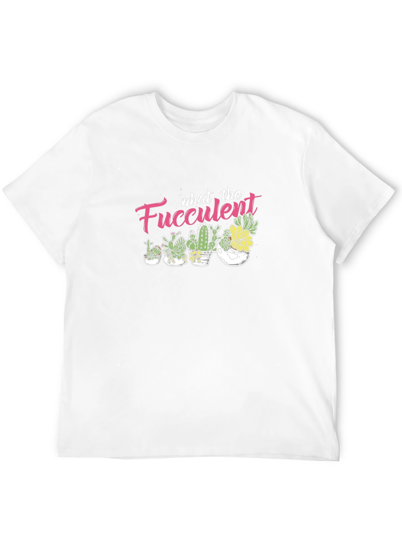 Black What the Fucculent T-Shirt - Black Graphic Tee view 12