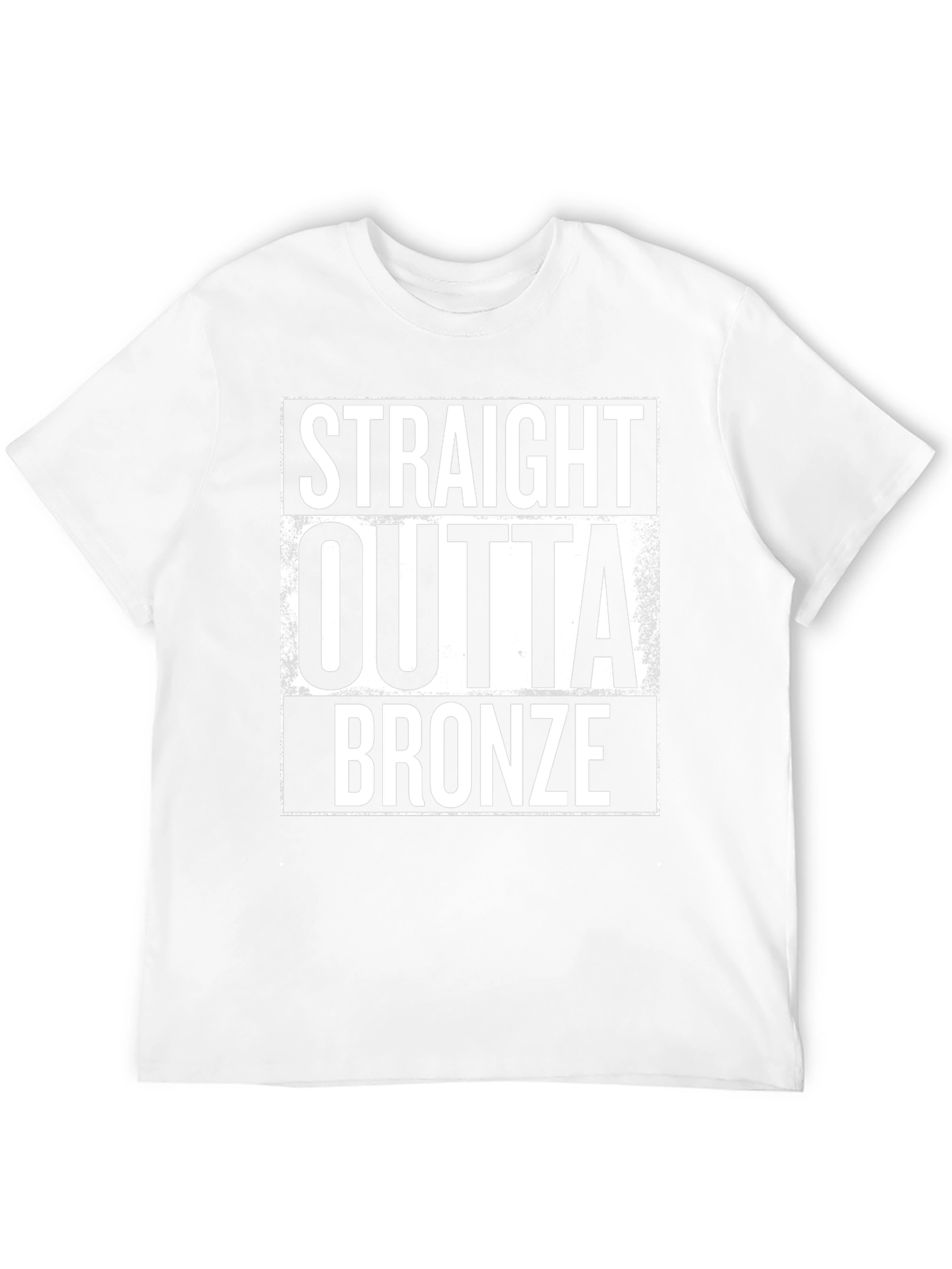 Black Straight Outta Bronze Funny Graphic Tee view 12