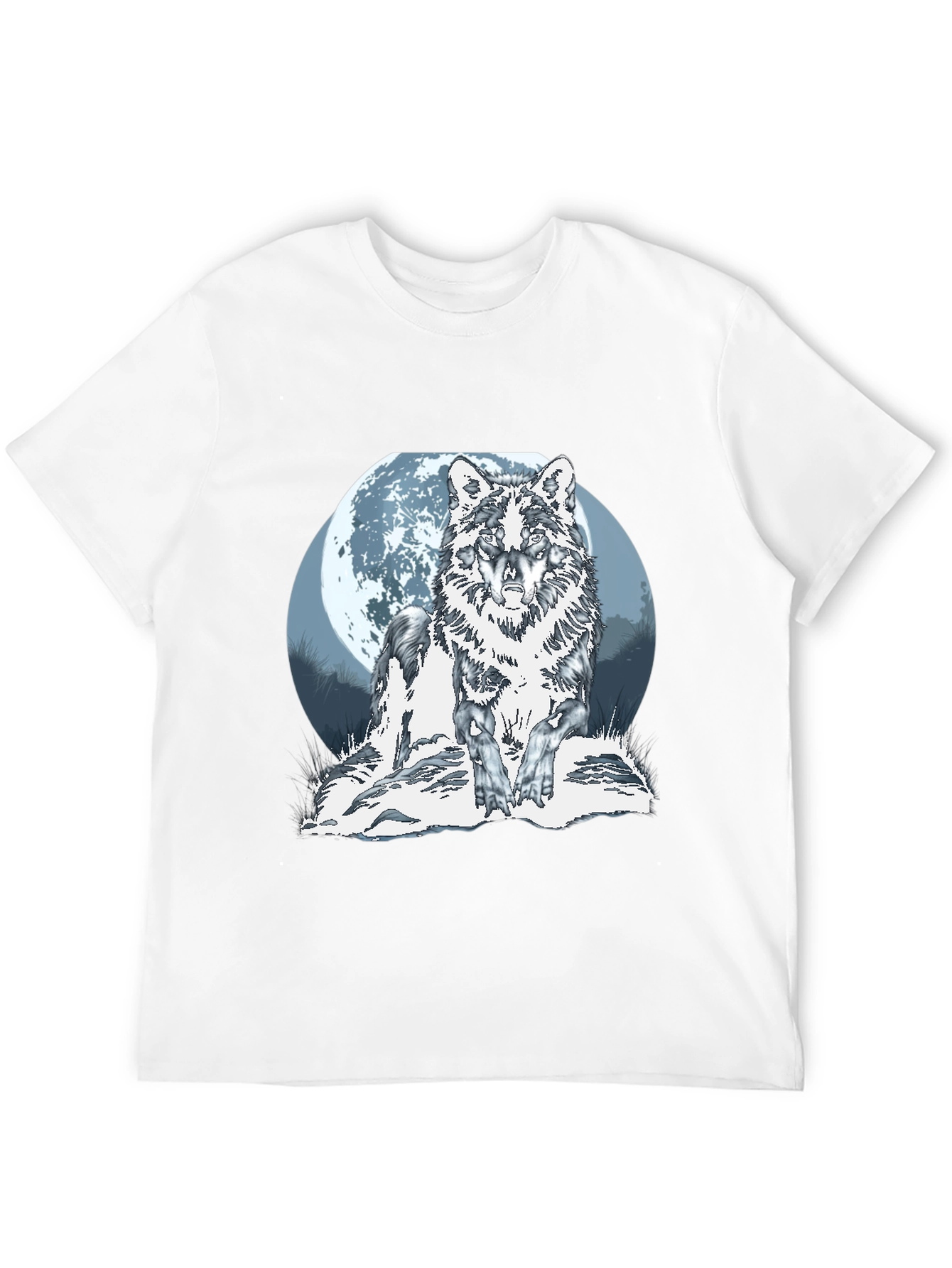 Black Wolf Moon Graphic Tee view 12