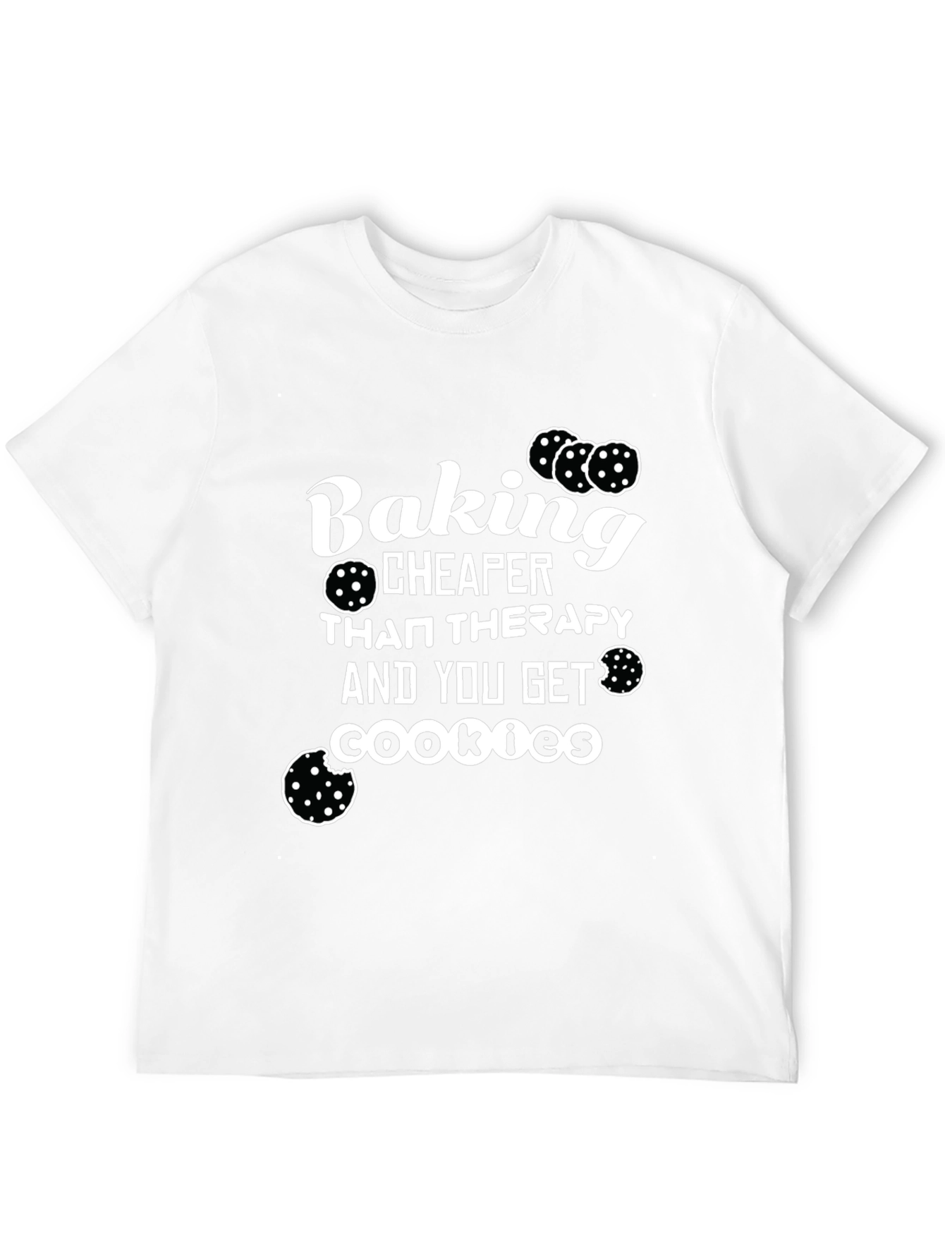 Black Baking Cheaper Than Therapy T-Shirt view 12