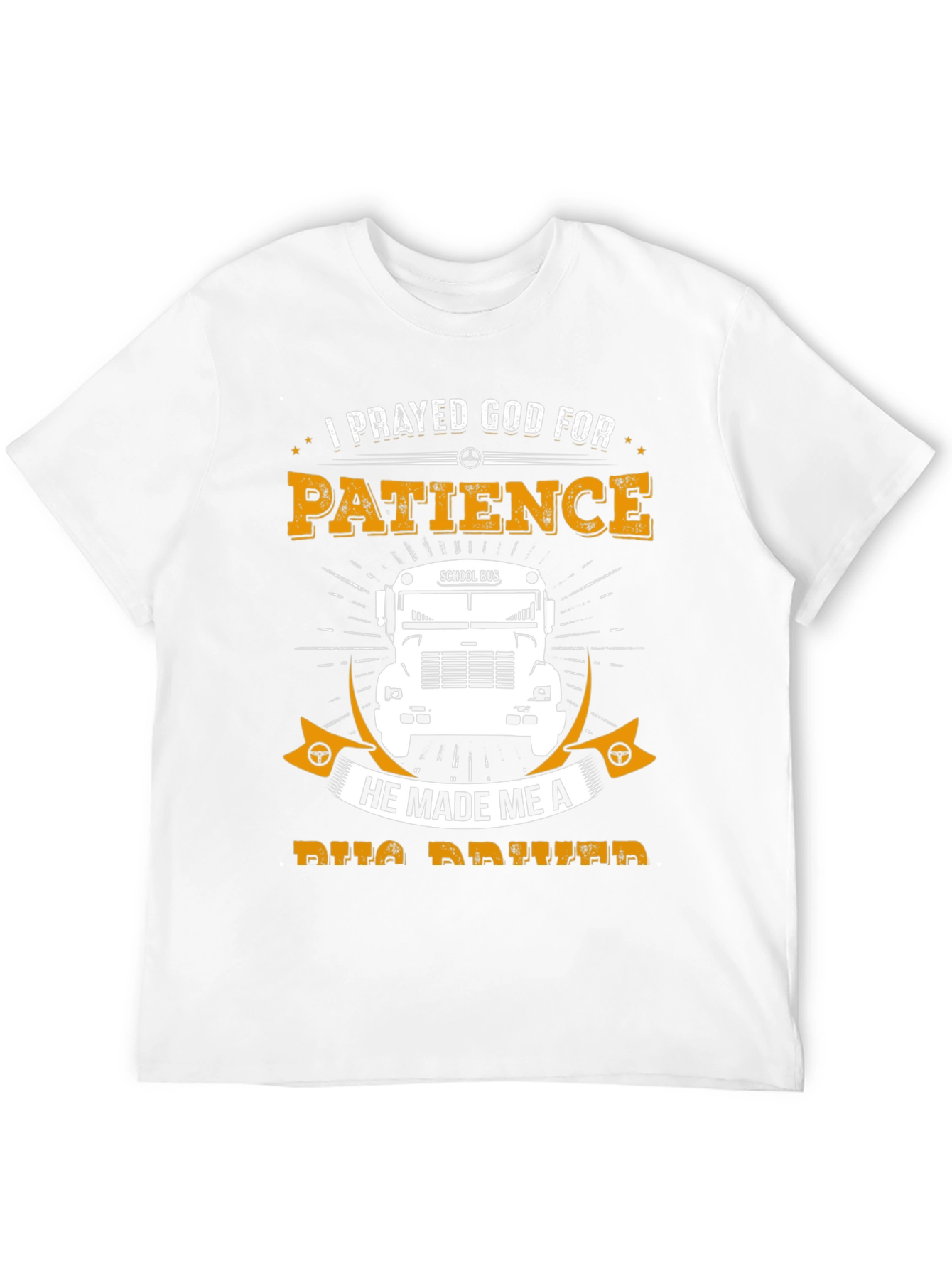 Black Patience School Bus Driver T-Shirt view 12