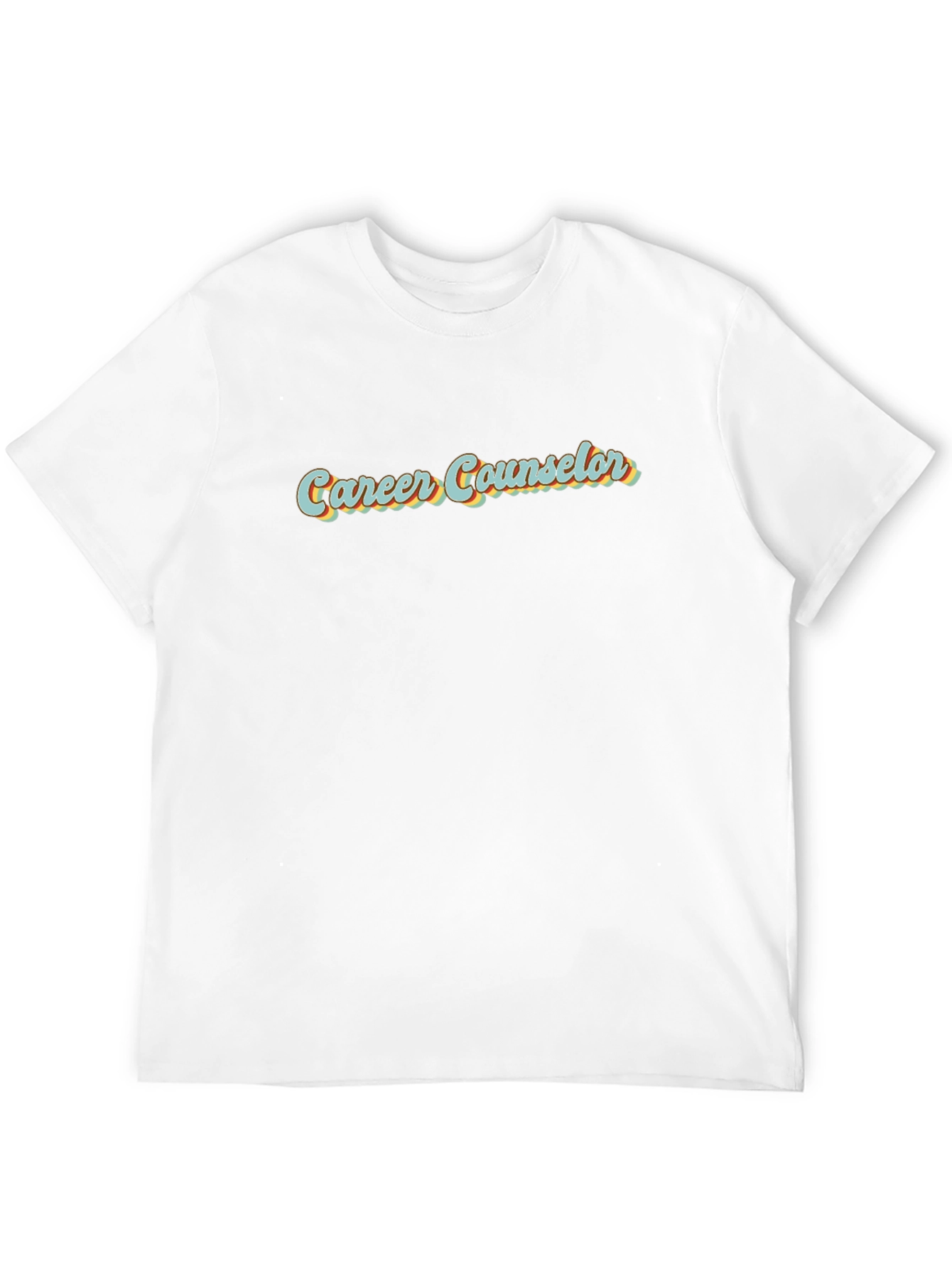 Black Career Counselor Retro Graphic T-Shirt view 12