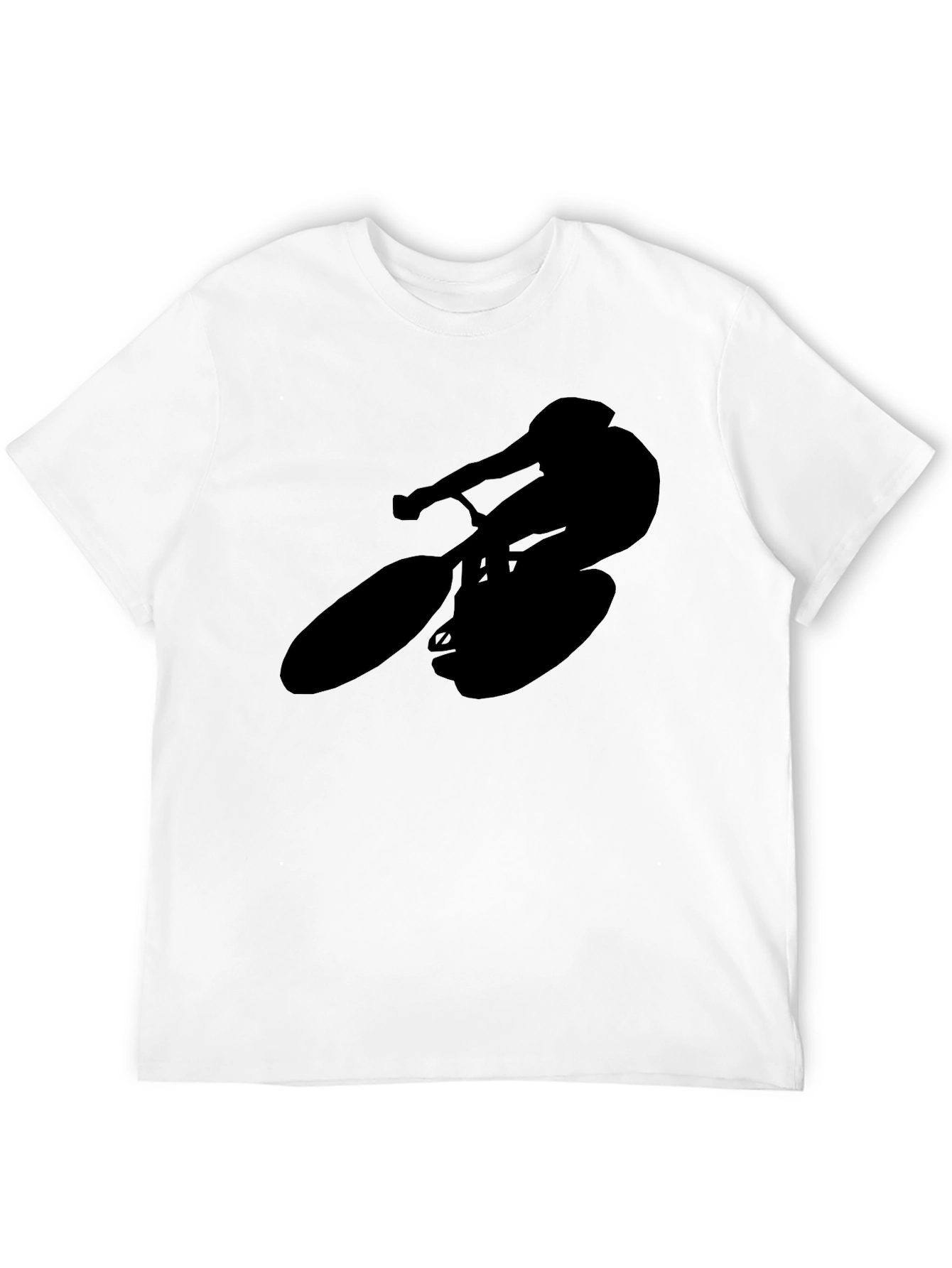 Black Silhouette Cyclist T-Shirt - Black view 12