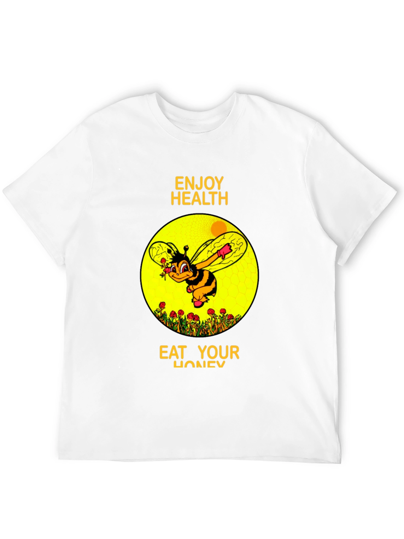 Black Enjoy Health Bee T-Shirt view 12