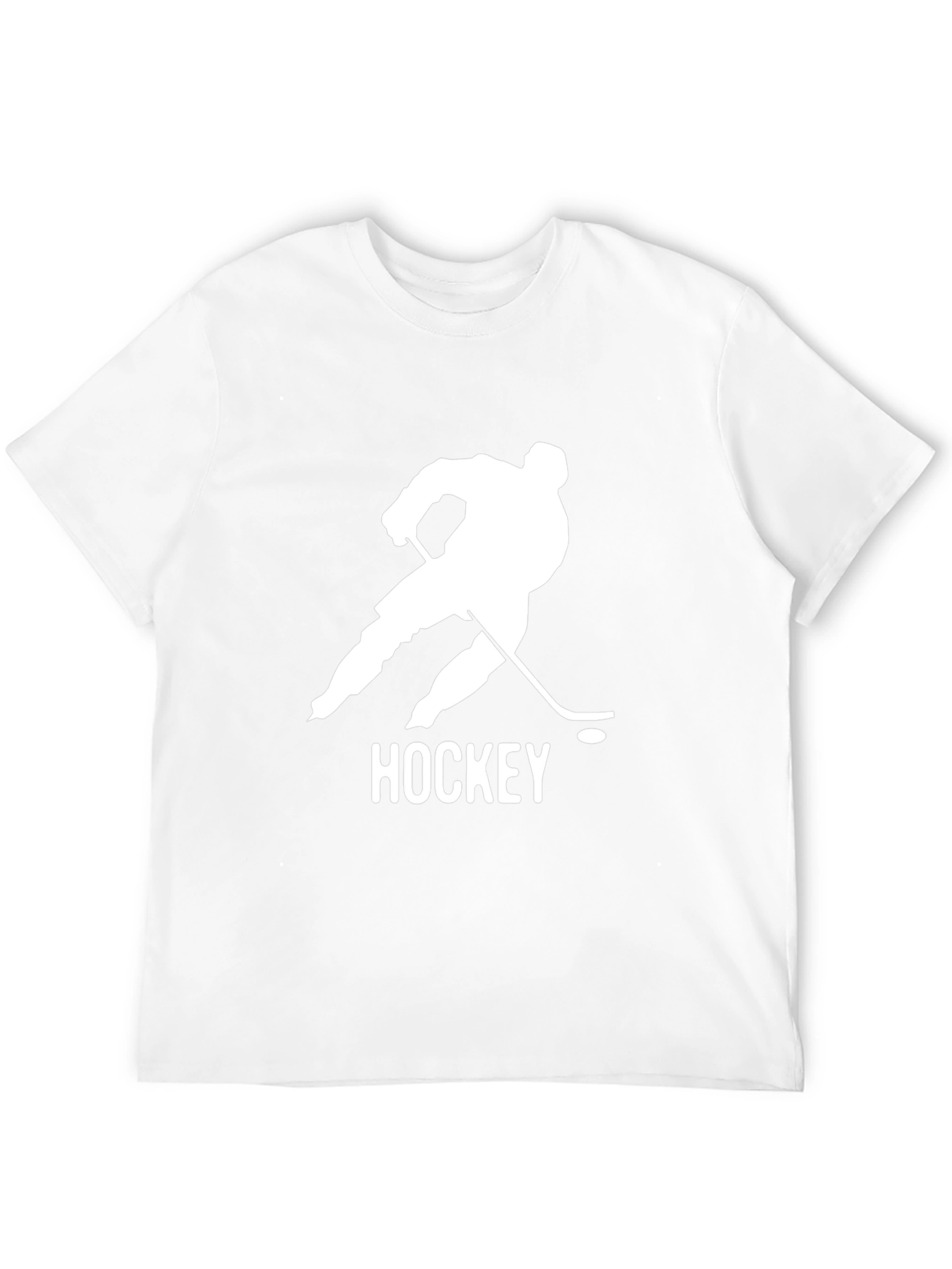 Black Hockey Player Graphic Tee - Stylish Black Cotton T-Shirt view 12