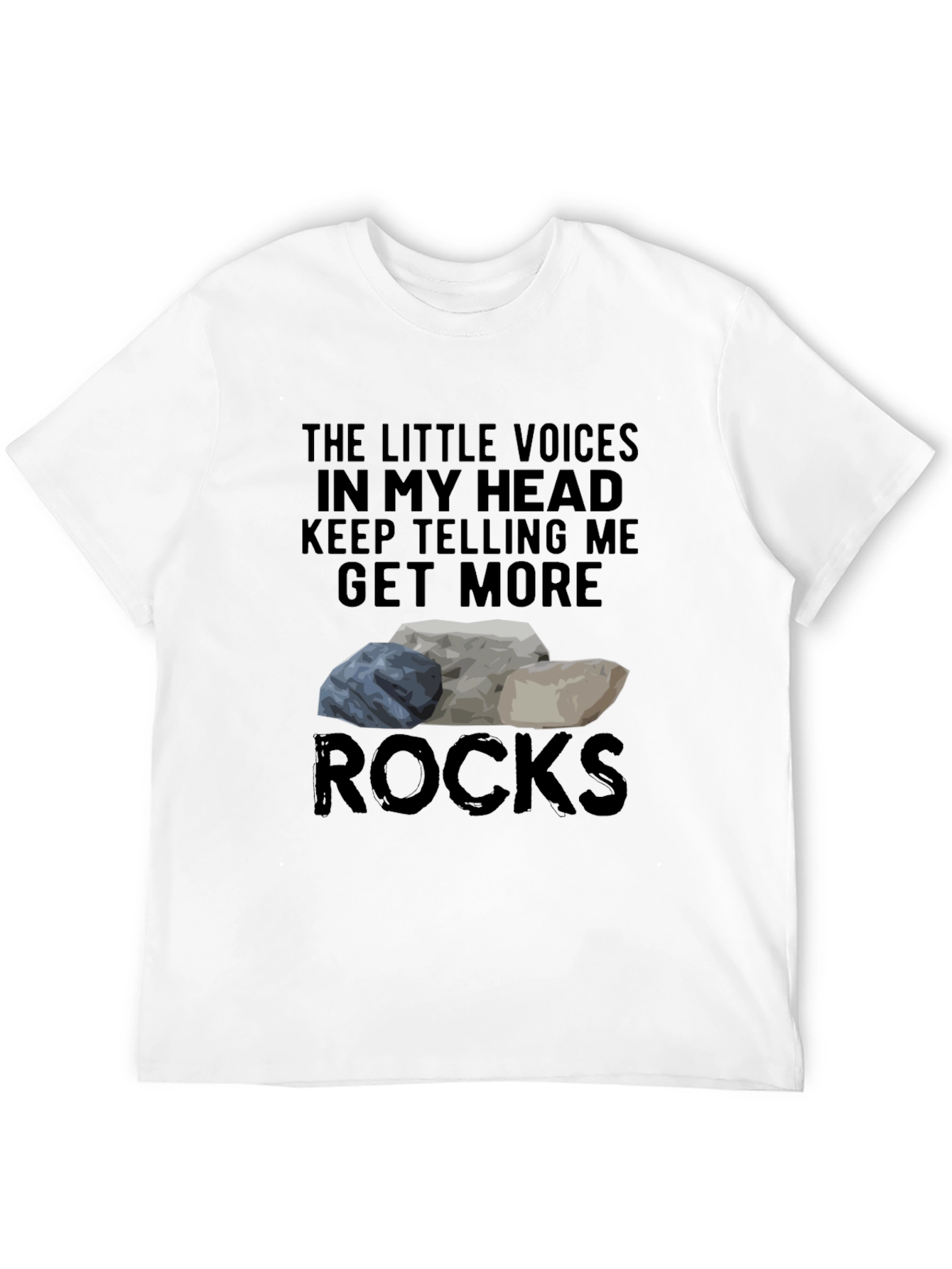 Black Get More Rocks T-Shirt Funny Rock Collector Tee view 12
