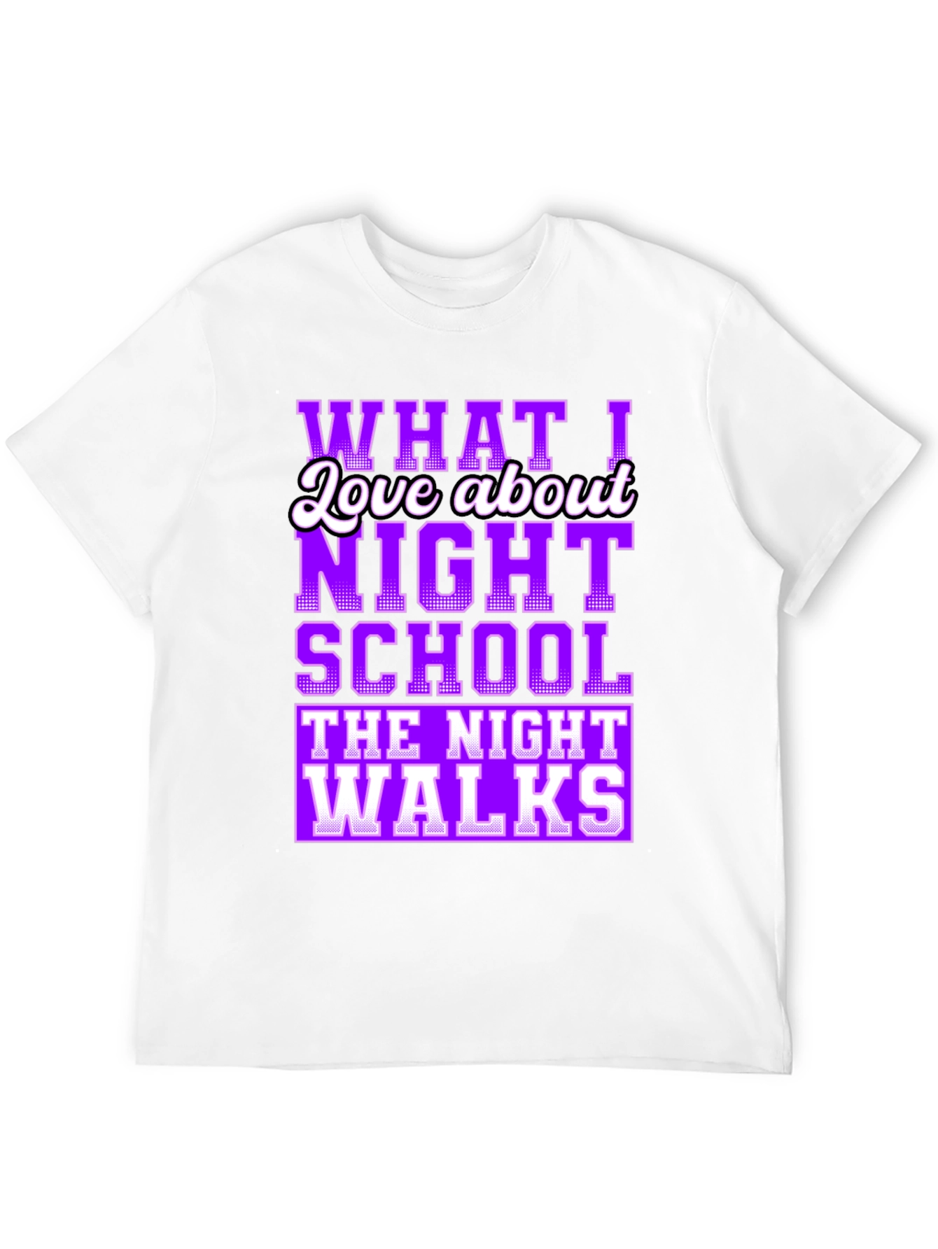 Black Night School Graphic T-Shirt - Humorous Tee view 12