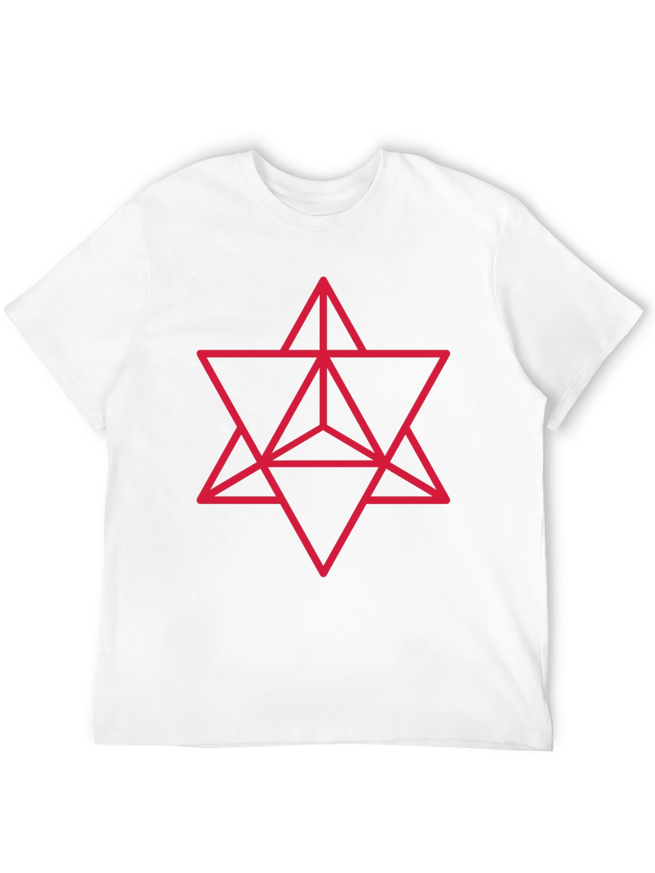 Black Geometric Merkaba Star T-Shirt view 12