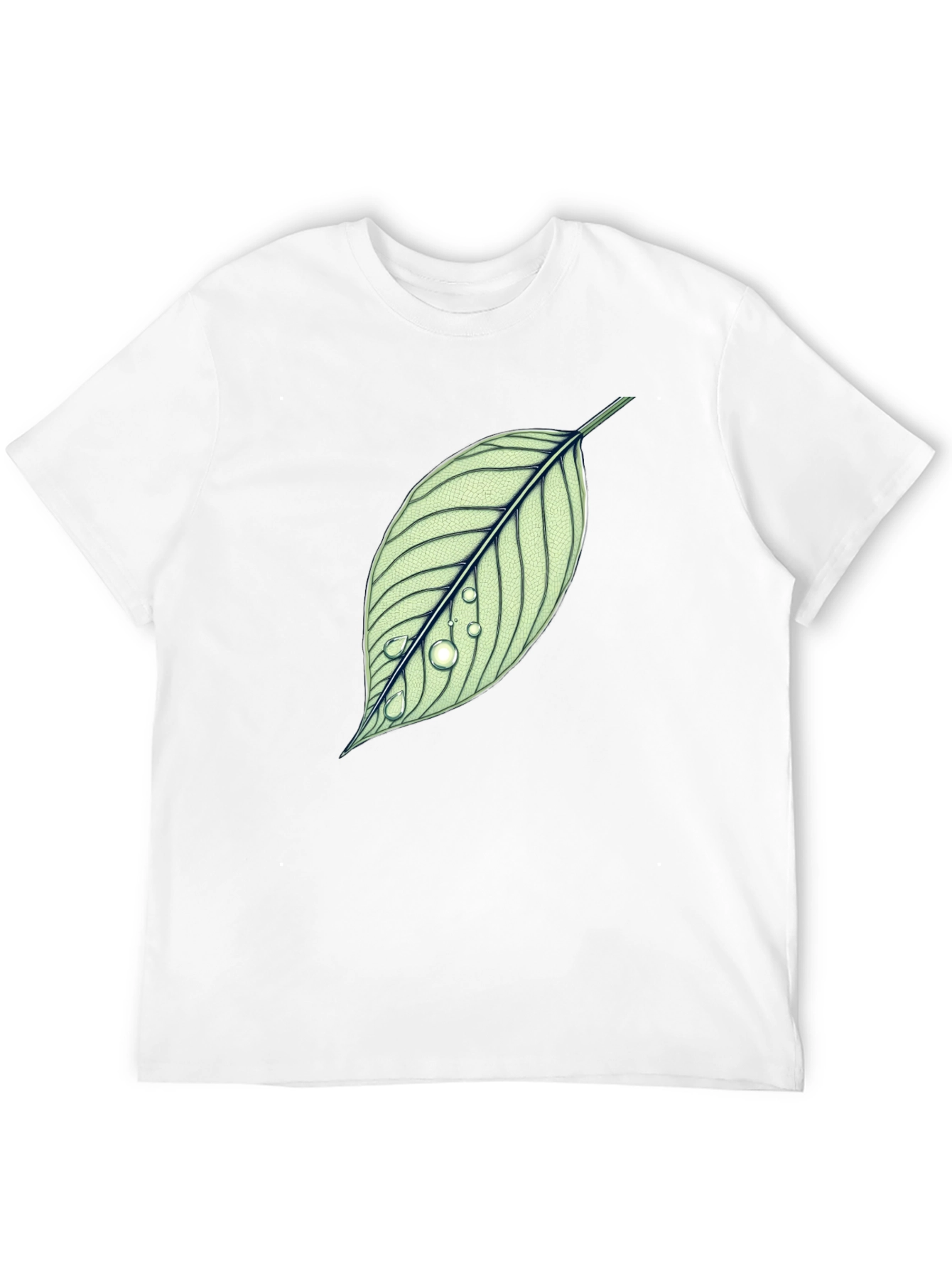 Black Leaf T-Shirt - Nature Inspired Graphic Tee view 12
