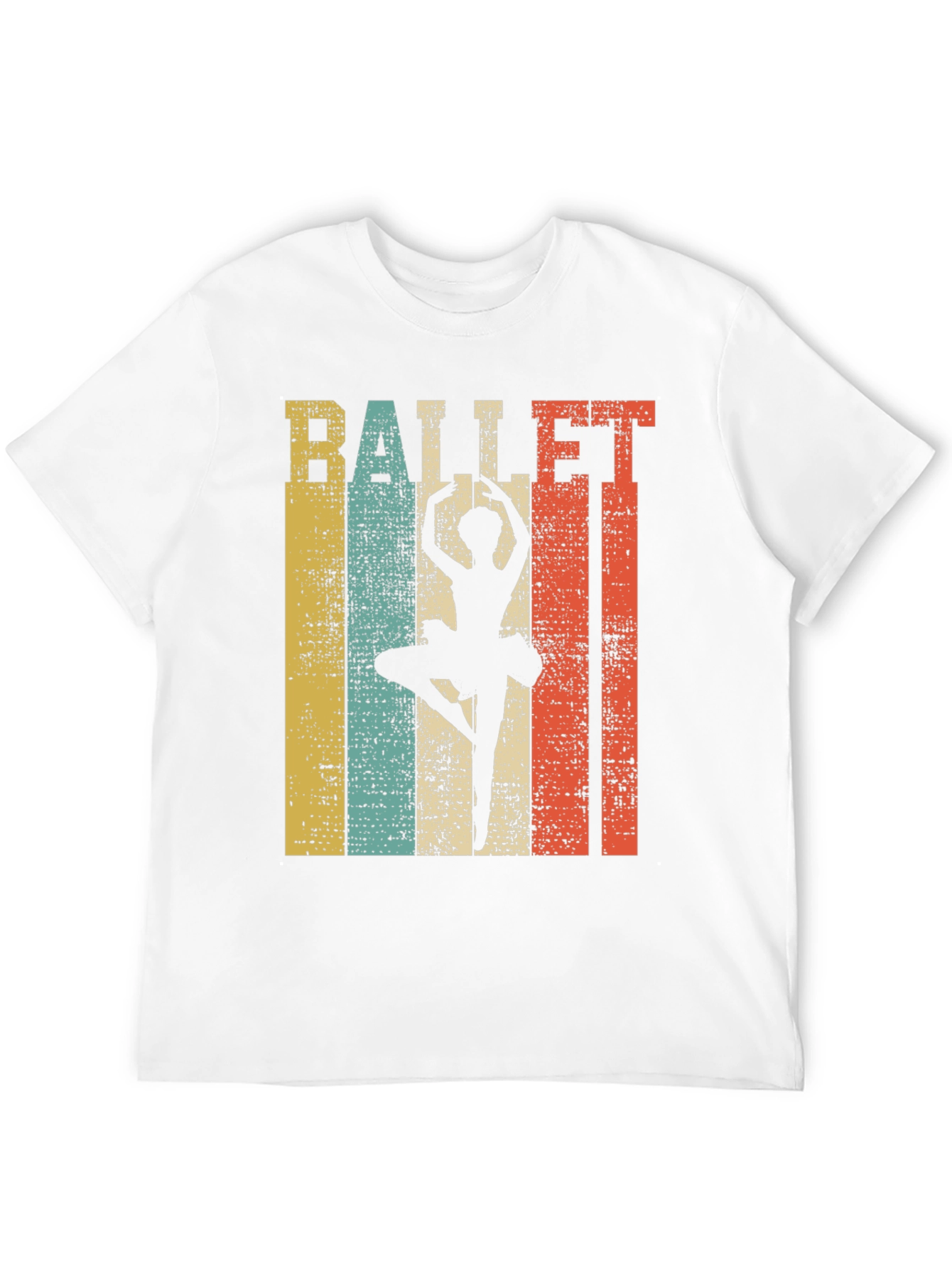 Black Ballet Dancer Retro Style Graphic Tee view 12