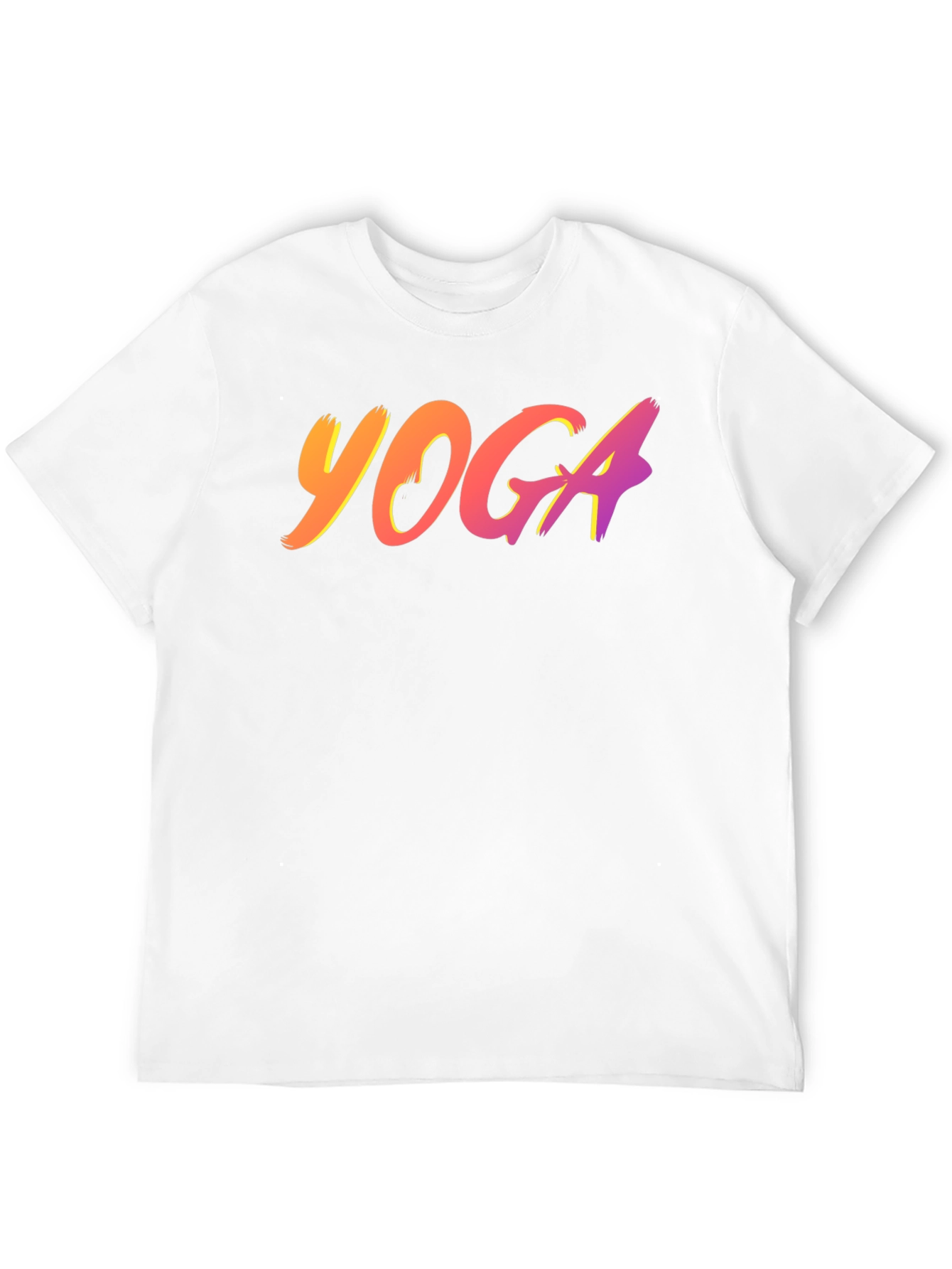 Black Yoga Tee - Gradient Design view 12