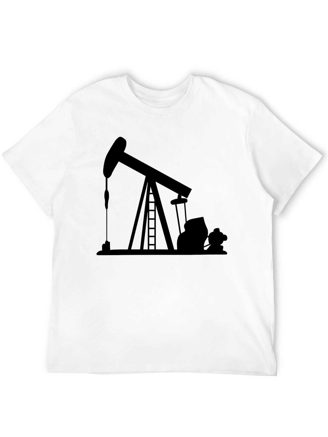 Black Oil Derrick Graphic T-Shirt - Black view 12