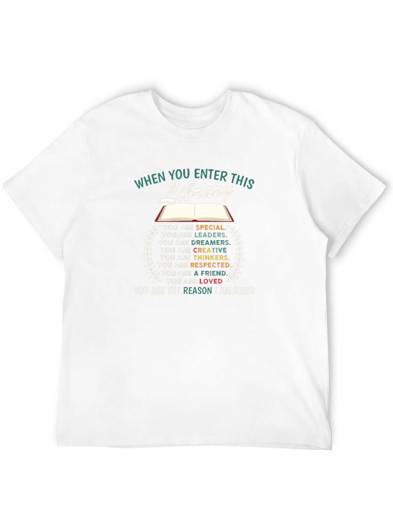 Black Library Enthusiast T-Shirt: Special, Loved, Respected view 12