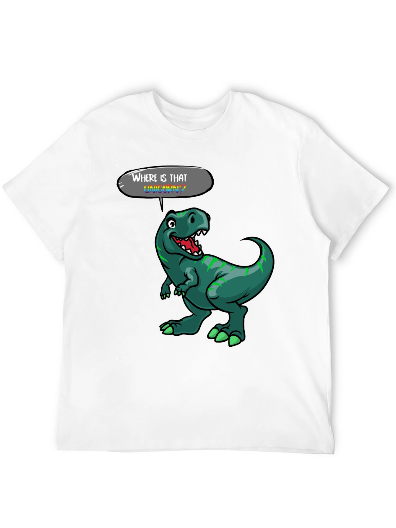 Black Dinosaur T-Shirt - Where is That Unicorn? view 12