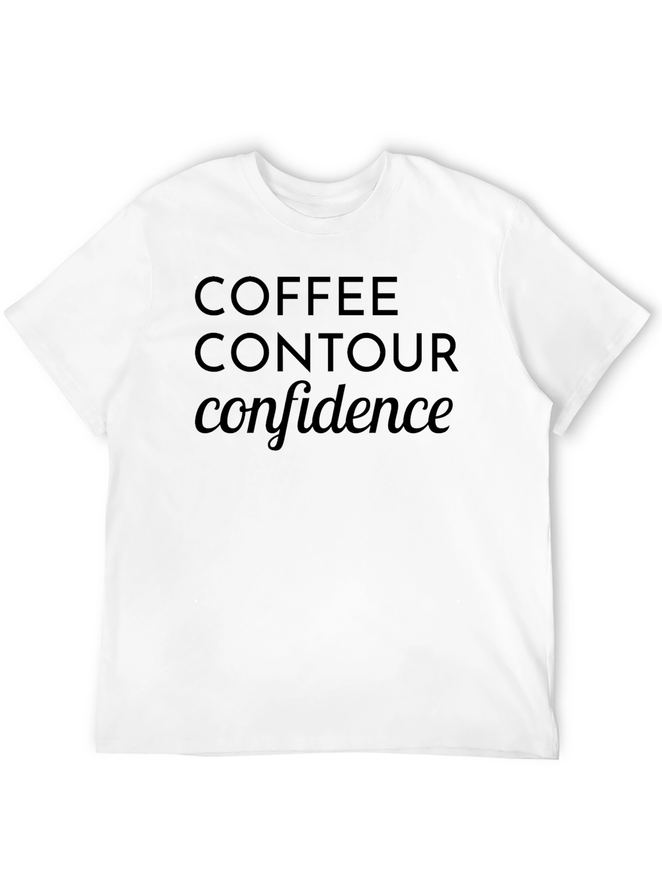 Black Coffee Contour Confidence T-Shirt view 12