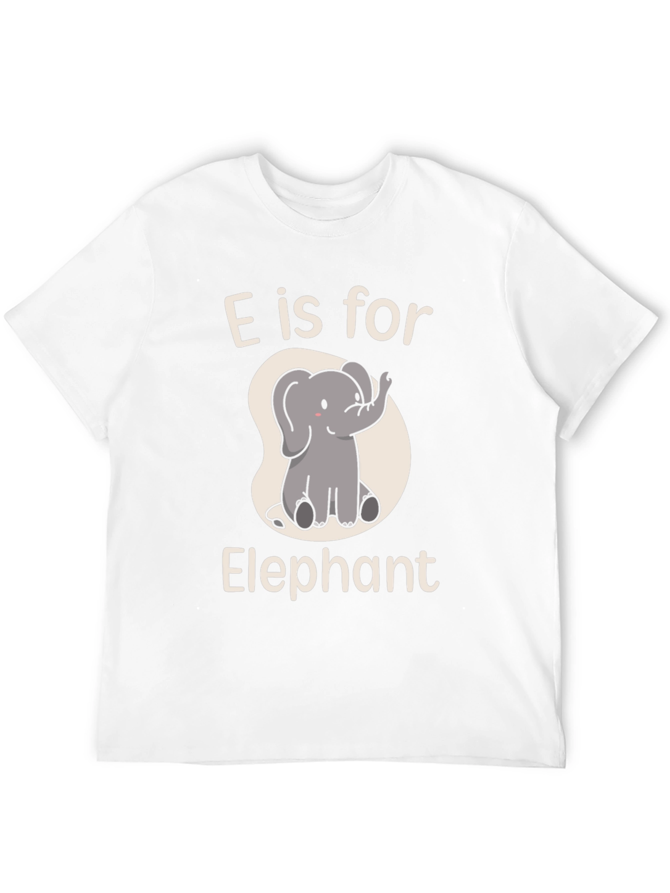Black E is for Elephant T-Shirt view 12