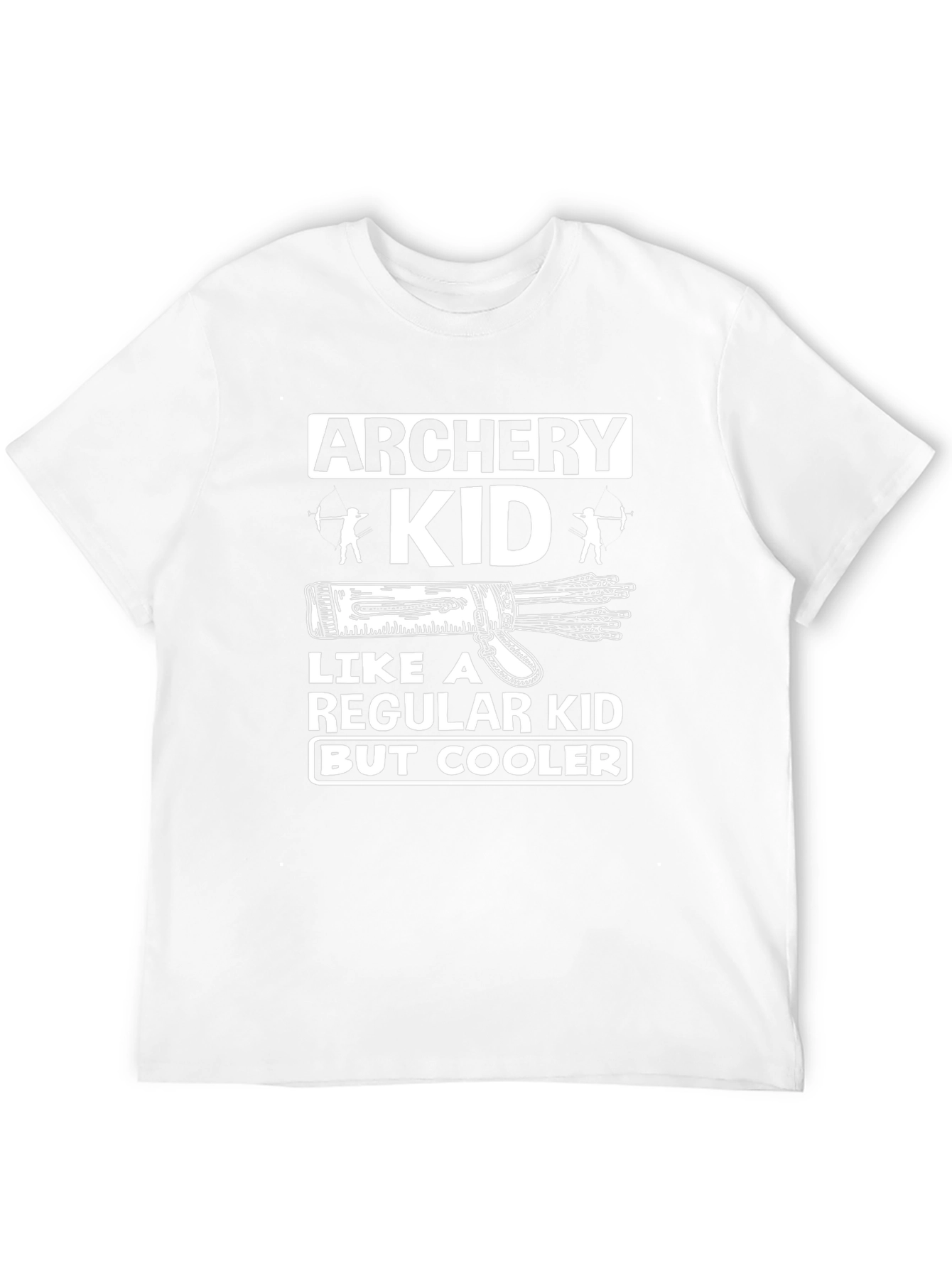 Black Archery Kid Graphic Tee: Cooler Than Regular Kids! view 12