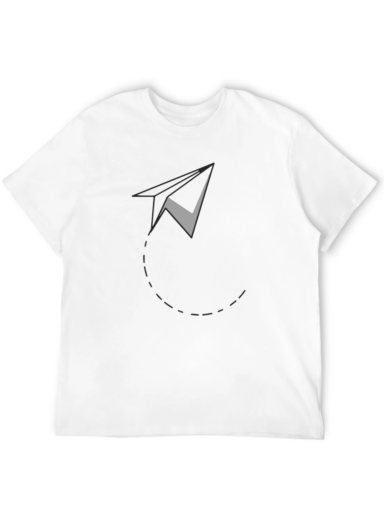 Black Men's Black Paper Airplane Graphic Tee view 12