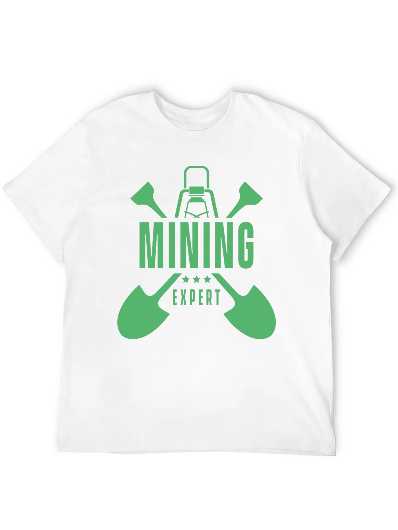 Black Mining Expert Graphic T-Shirt - Black view 12