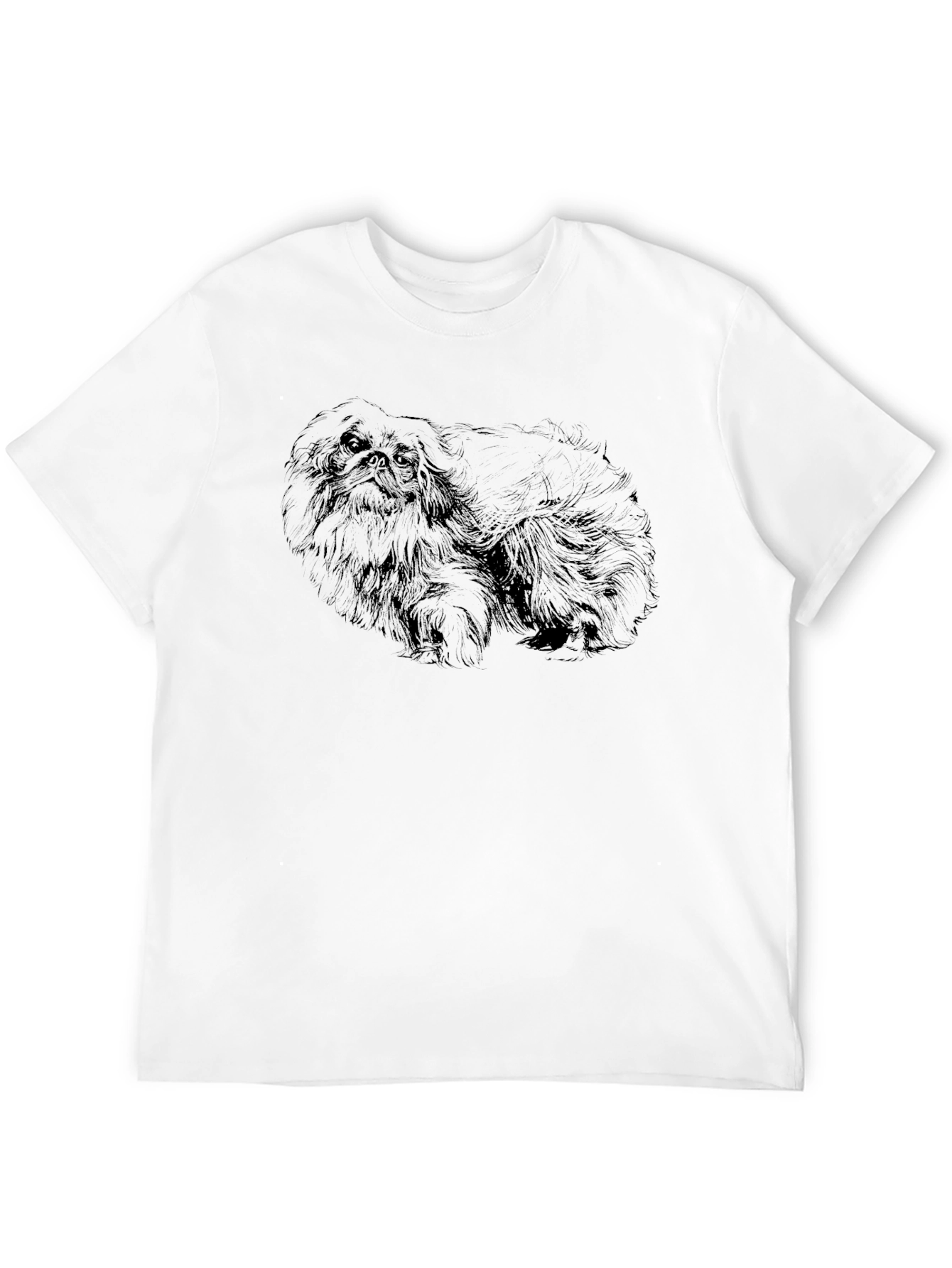Black Pekingese Dog Graphic Tee - Casual Style view 12
