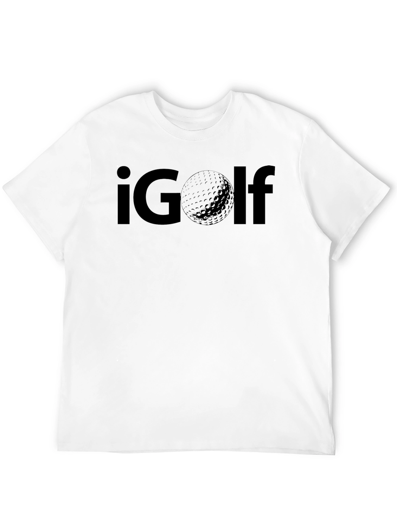 Black iGolf Graphic Tee - Black Cotton Golf Lover T-Shirt view 12