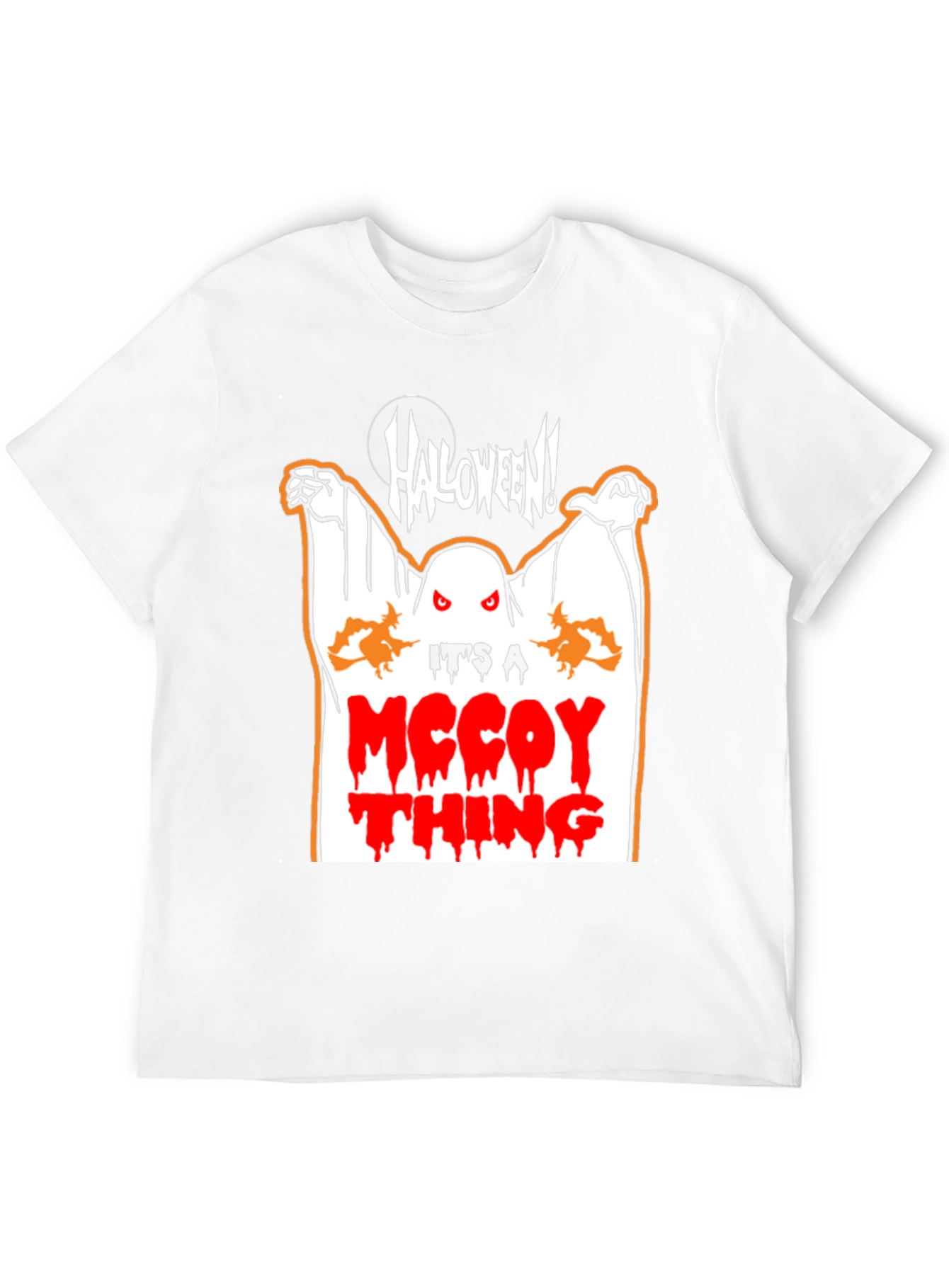 Black Halloween McCoy Thing Ghost Graphic T-Shirt view 12