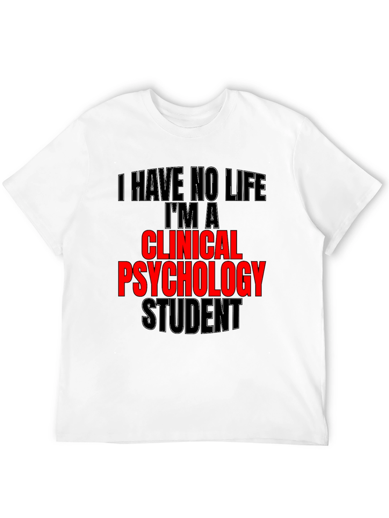 Black Clinical Psychology Student Graphic Tee view 12