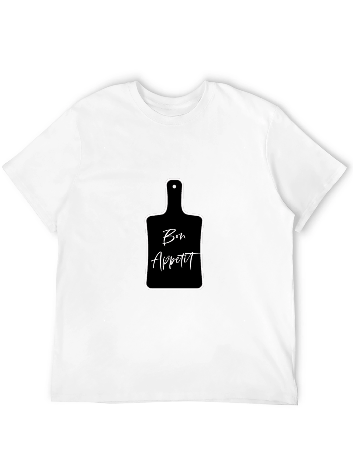Black Bon Appétit Cutting Board Graphic T-Shirt view 12