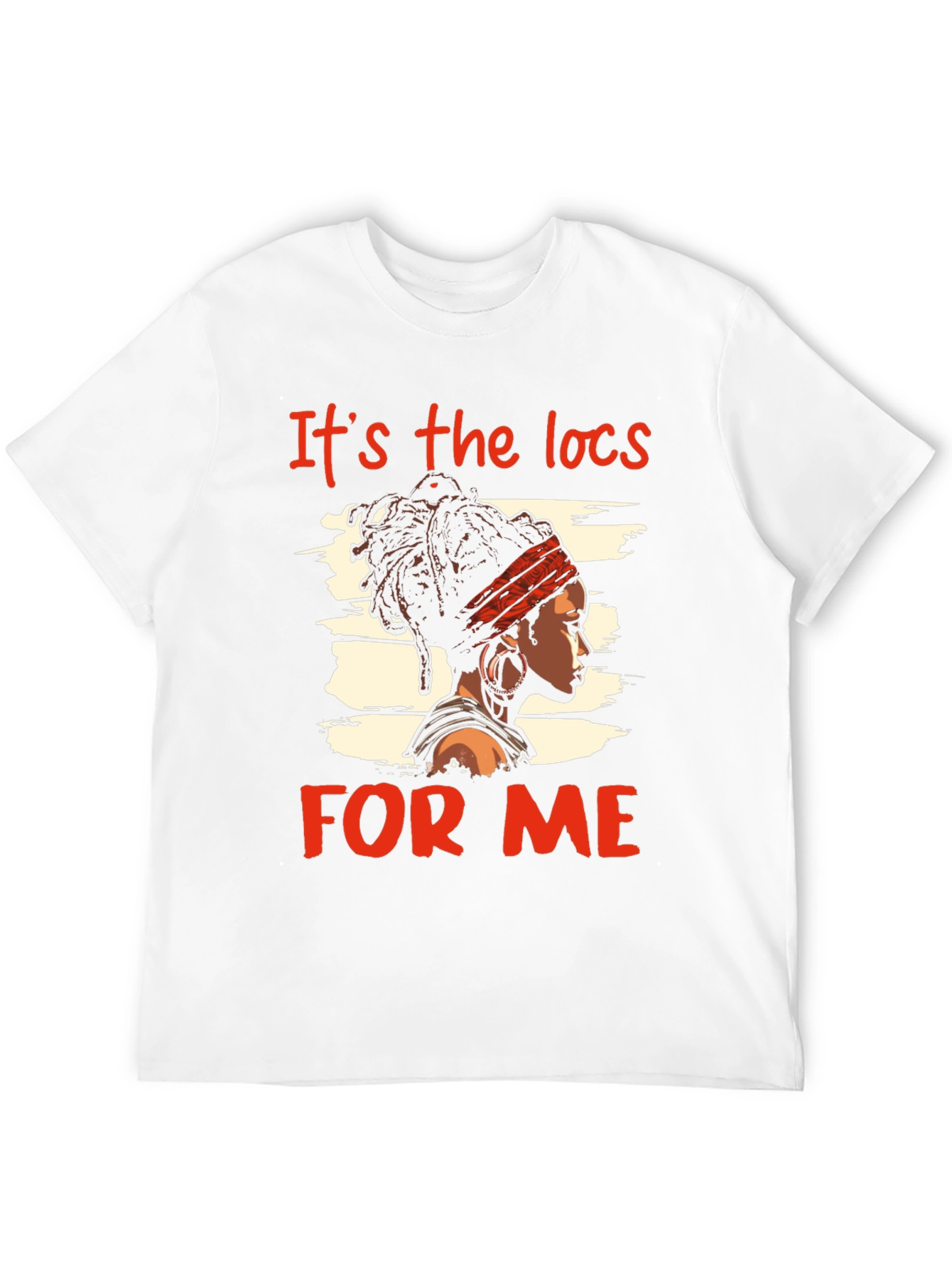 Black It's the Locs For Me T-Shirt - Black view 12