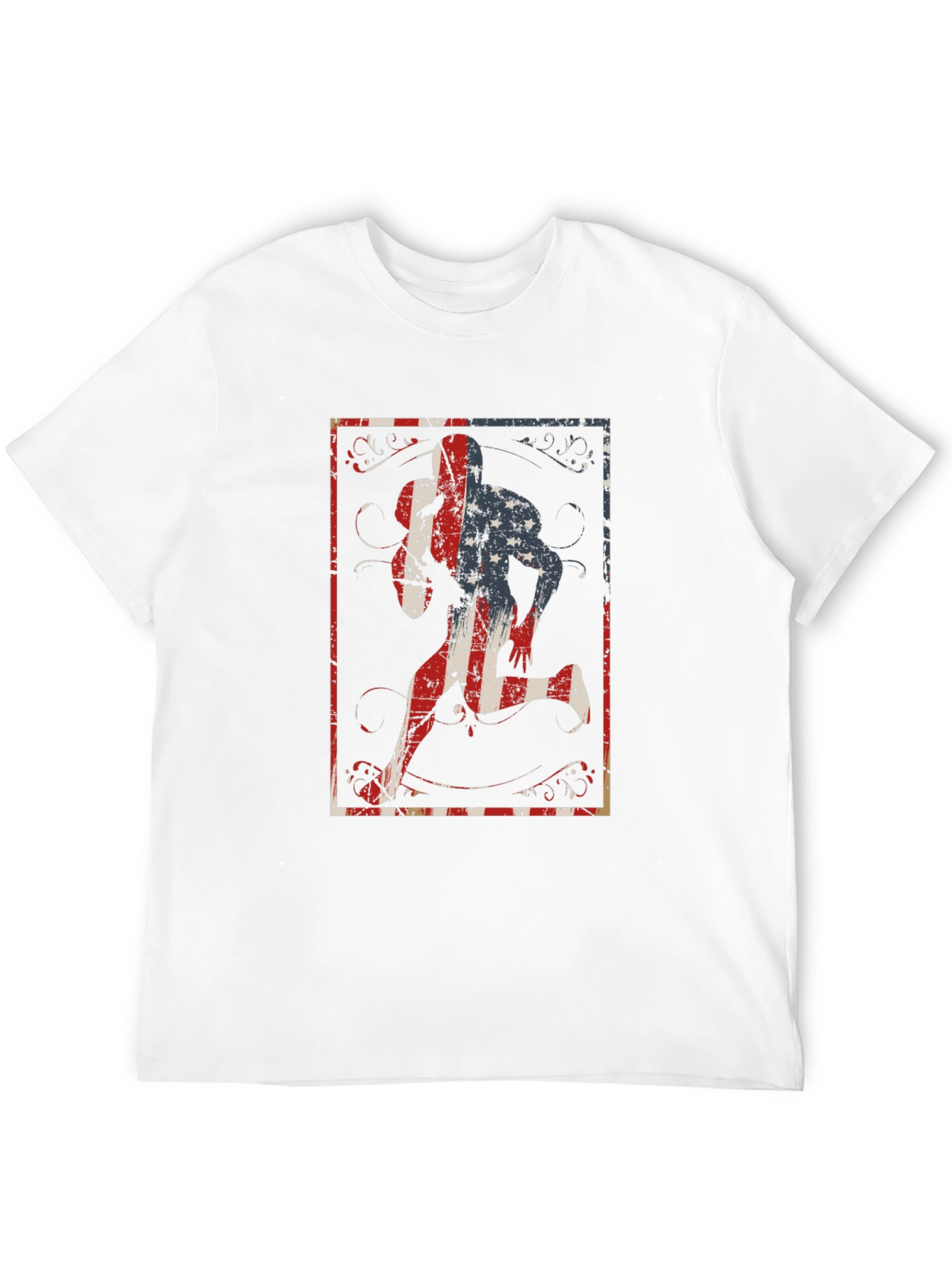 Black American Football Player Graphic Tee view 12