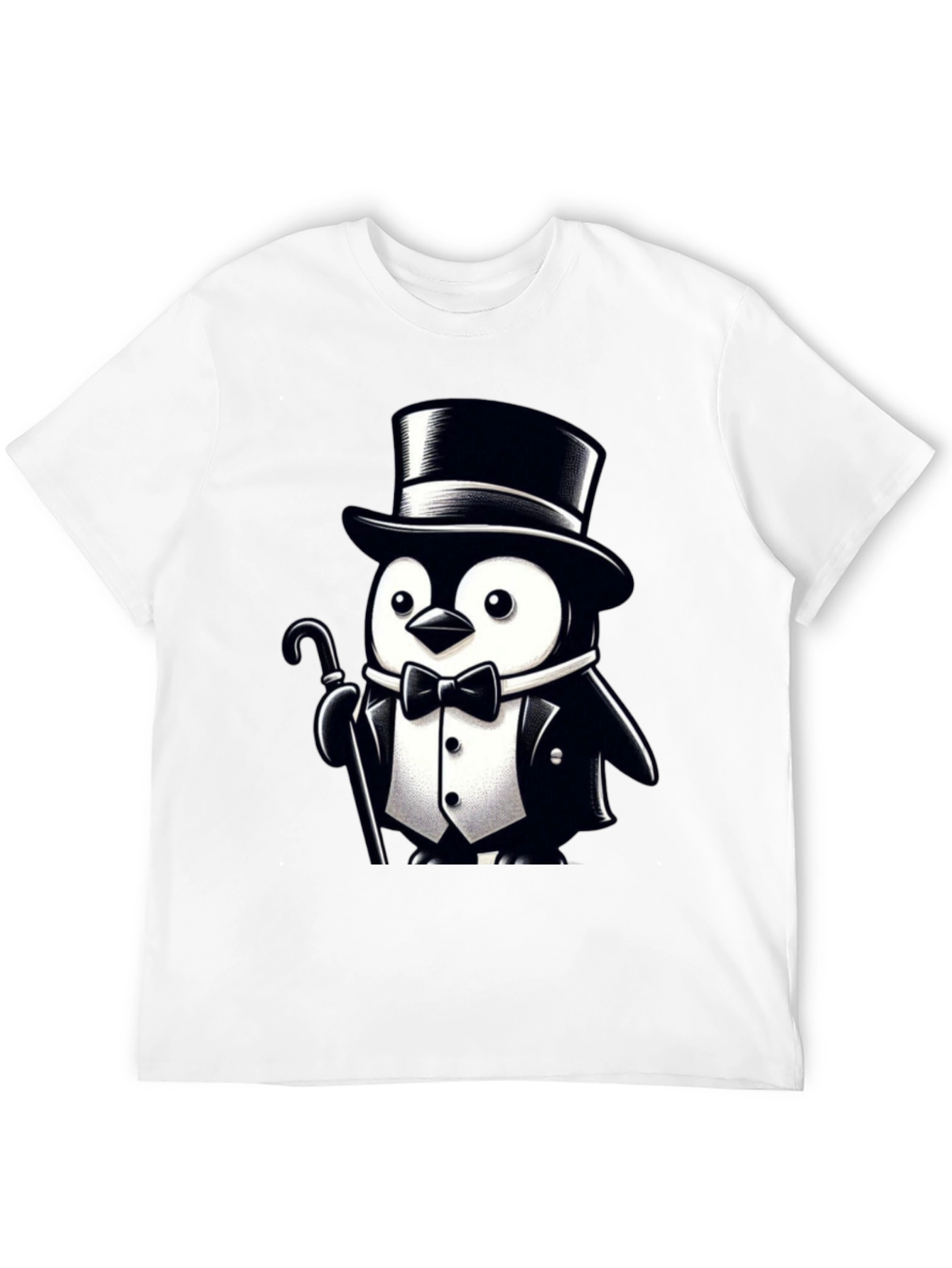 Black Penguin Tuxedo Graphic Tee - Classy Cool view 12
