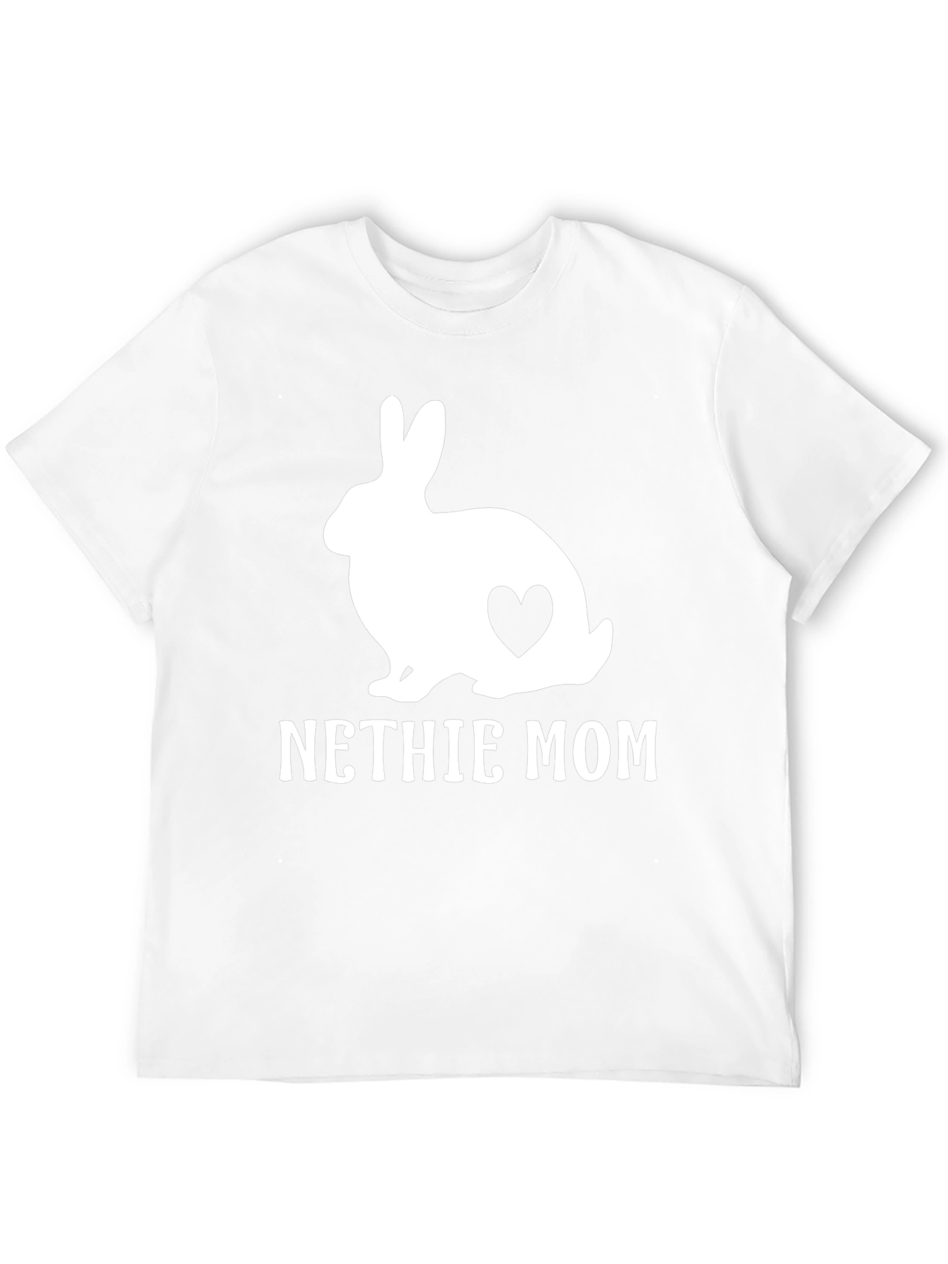 Black Nethie Mom Rabbit Graphic T-Shirt view 12