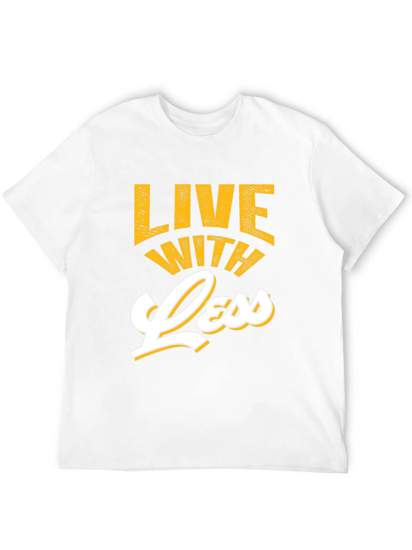 Black Live With Less Graphic Tee view 12