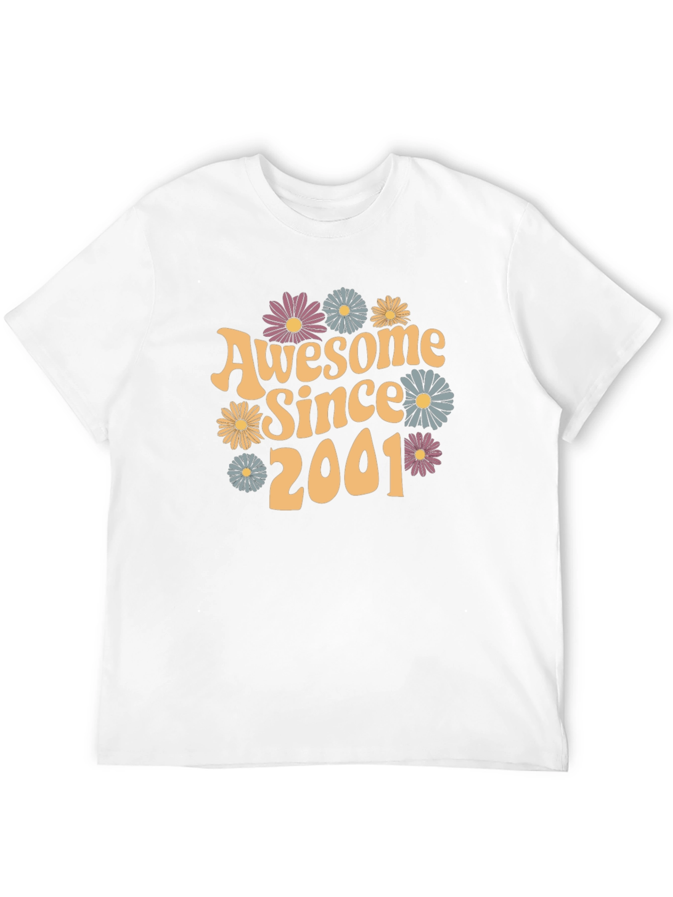 Black Awesome Since 2001 Graphic Tee view 12