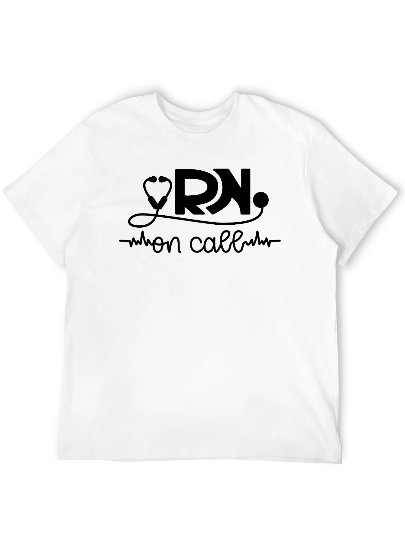 Black RN On Call Graphic T-Shirt view 12