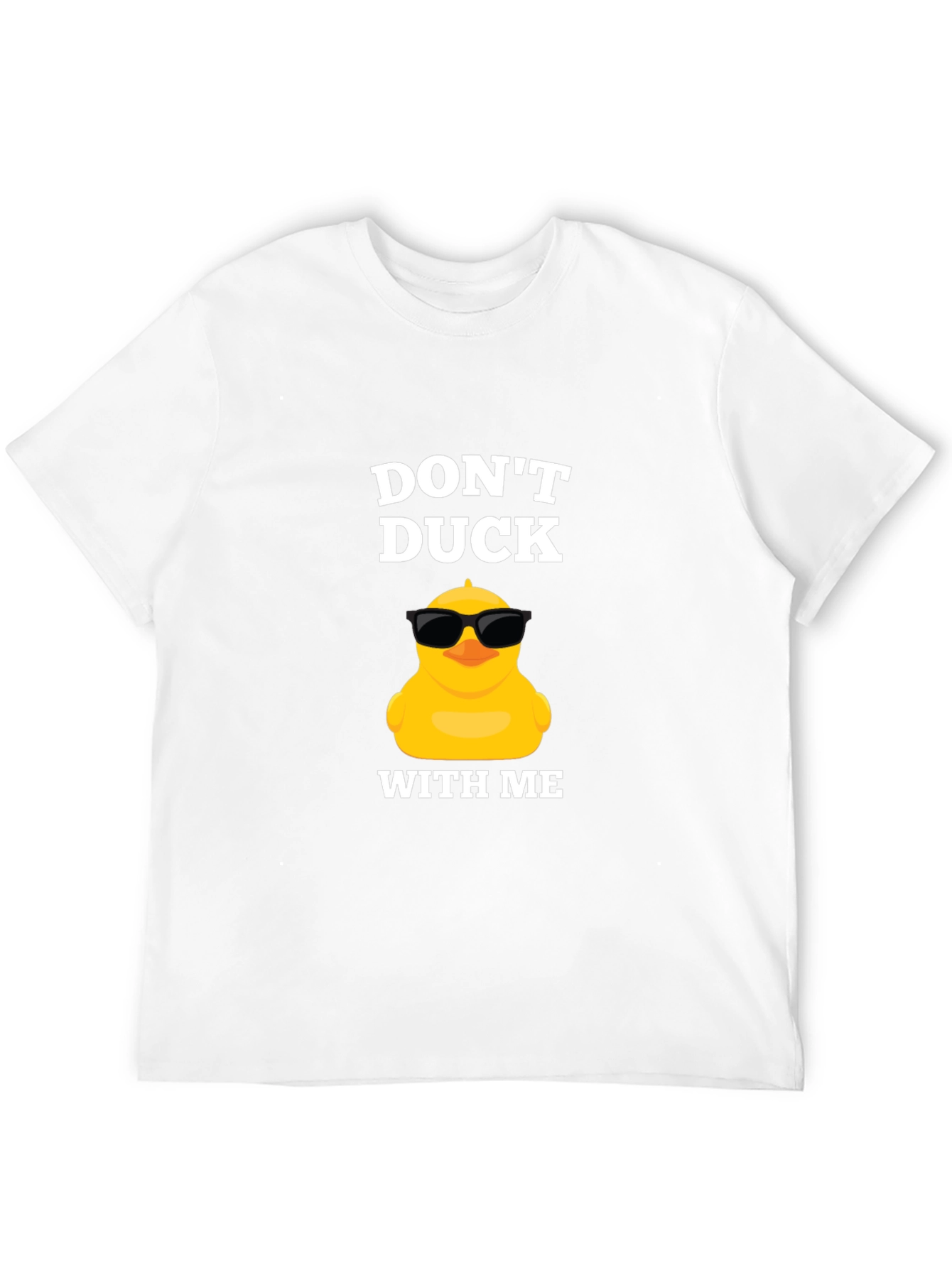 Black Don't Duck With Me Funny Graphic Tee view 12
